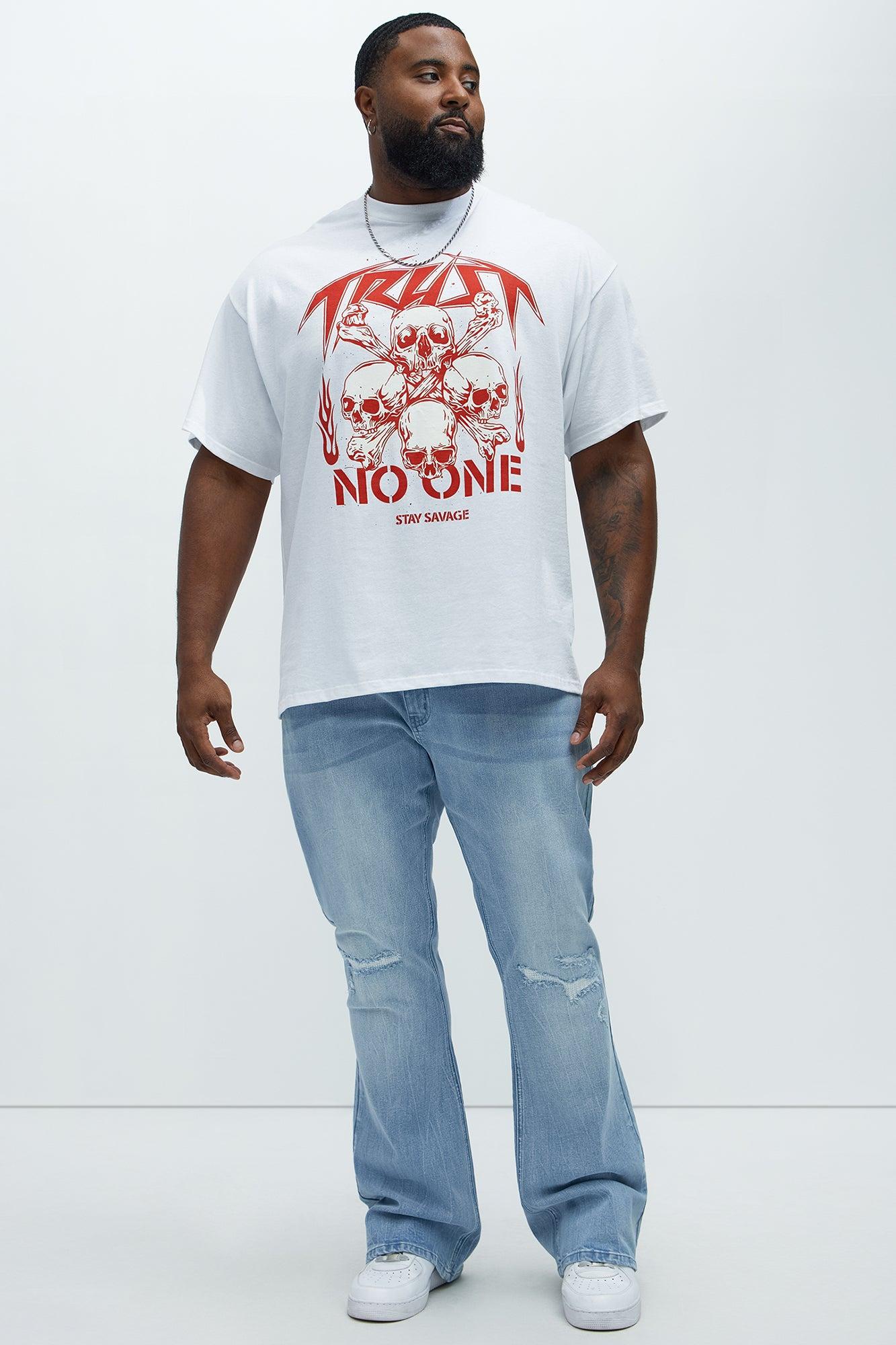 Stay Savage Short Sleeve Tee - White Product Image