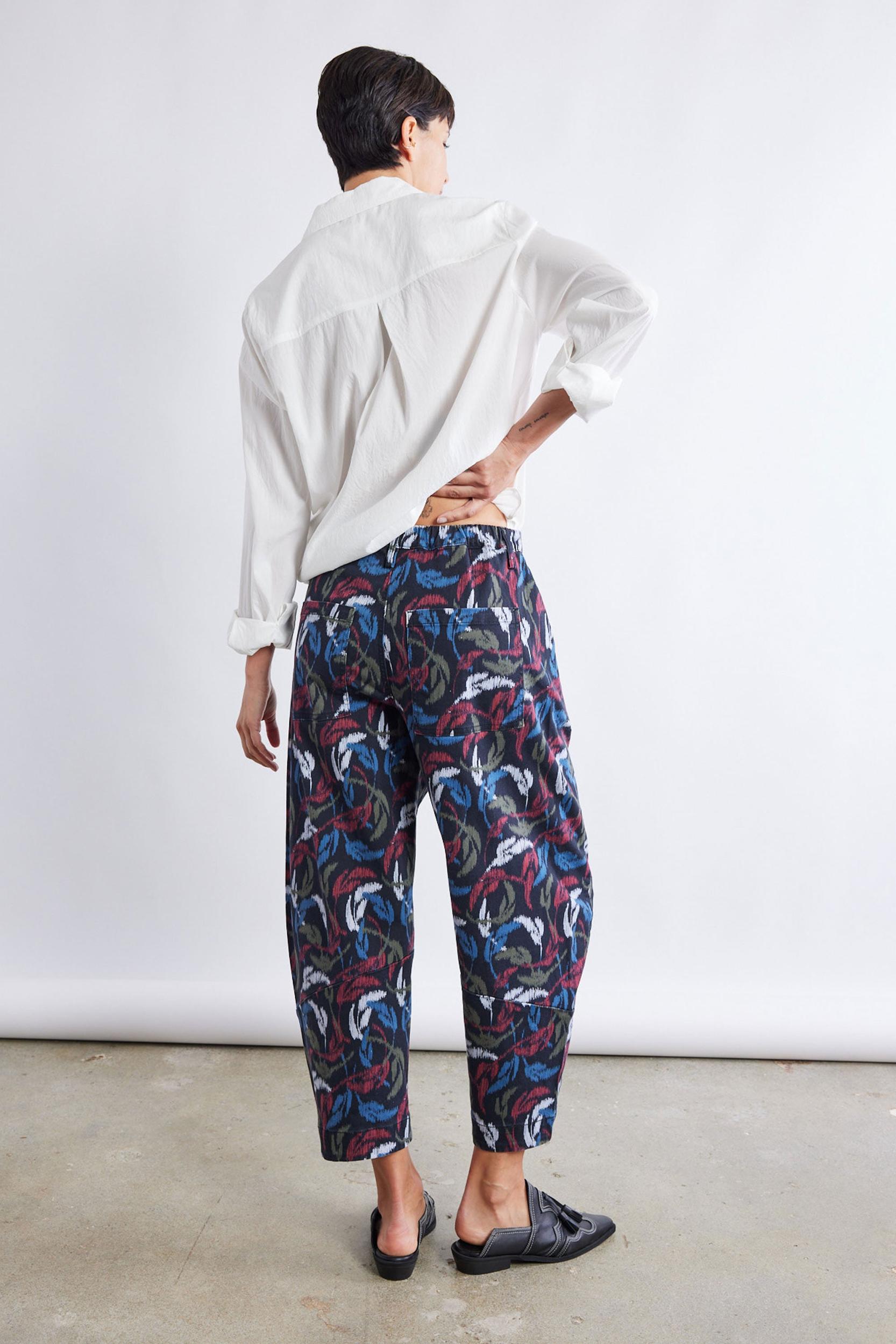 The Printed Slouchy Soft Twill Pants Product Image