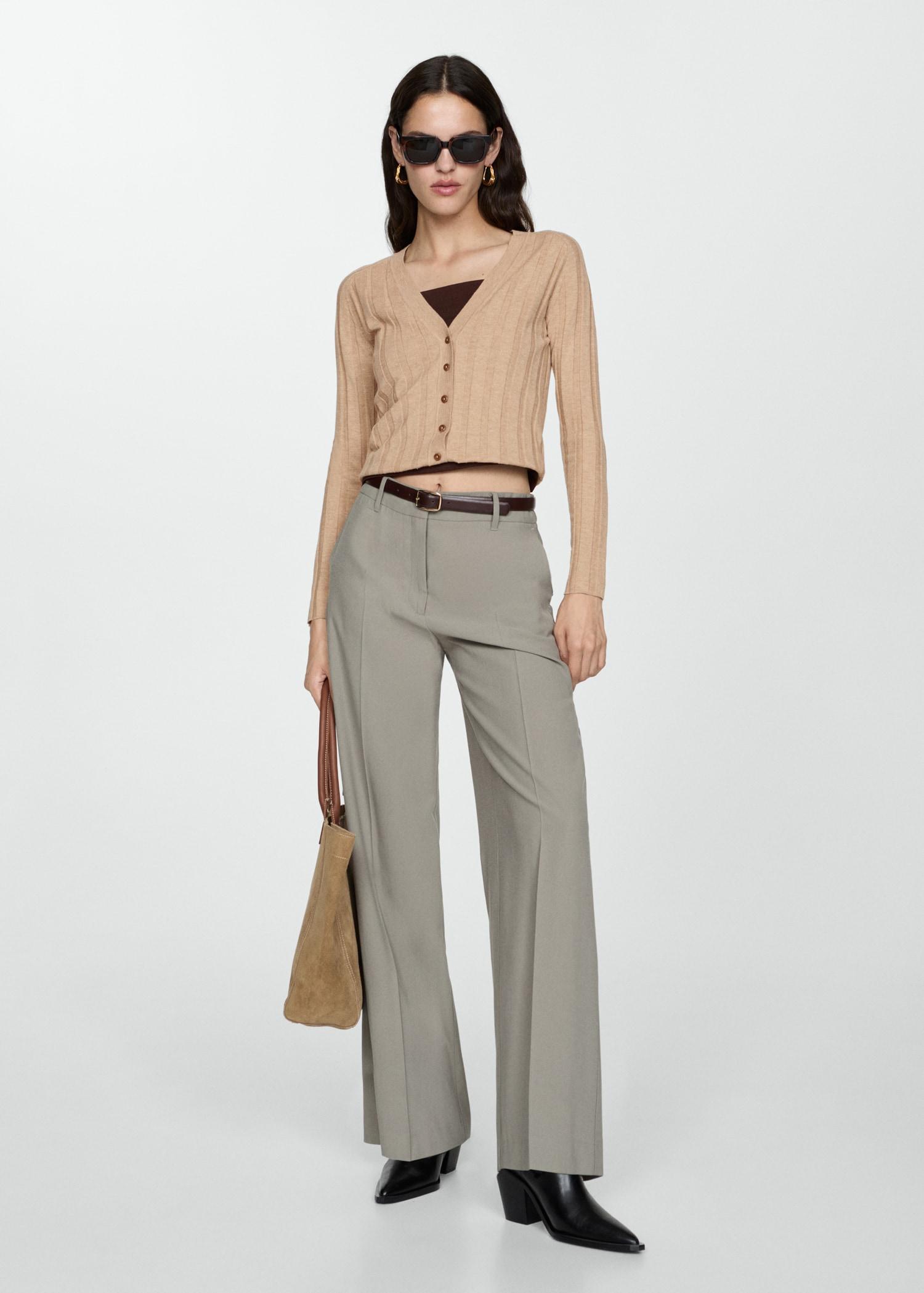 Button knit cardigan - Women | MANGO USA Product Image