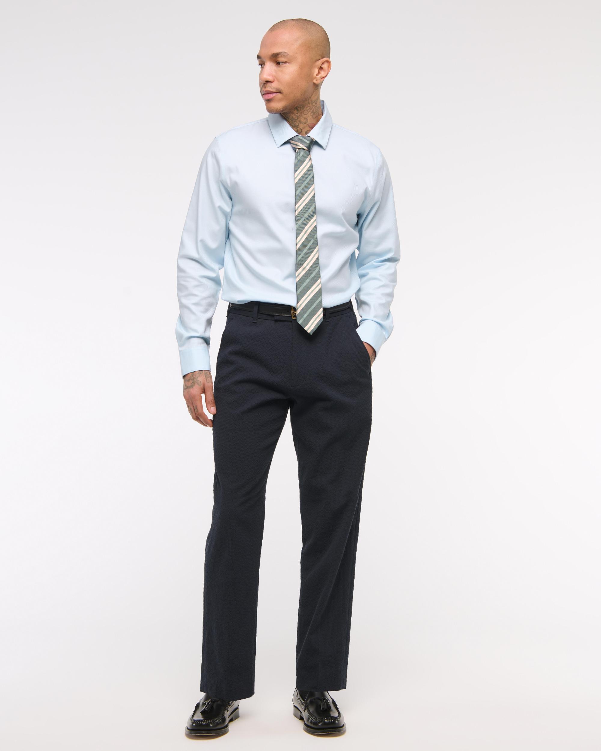 The A&F Collins Slim Suiting Shirt Product Image