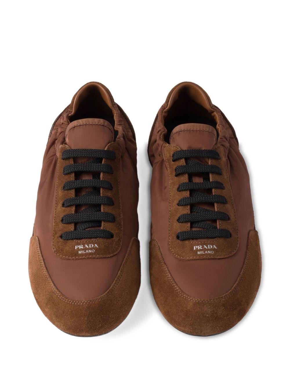 Collapse Re-Nylon suede sneakers Product Image
