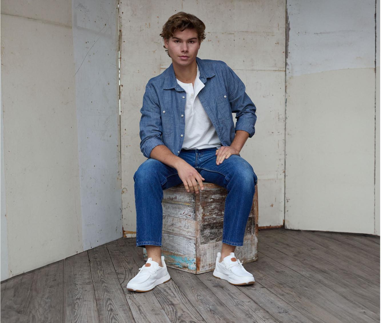 Men's HEYDUDE Wally Drift Mesh Casual Shoes Product Image