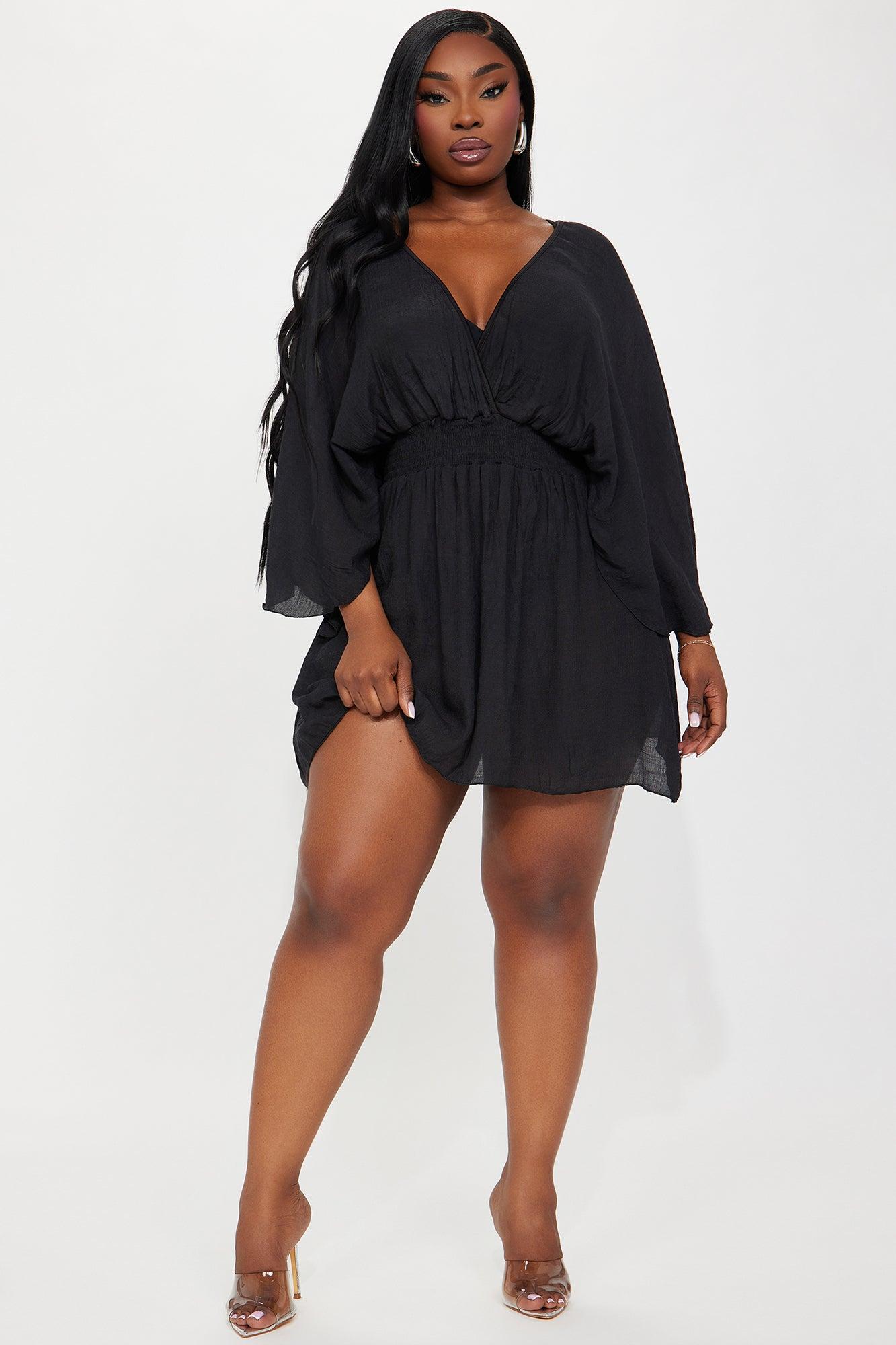 Shayna Cover Up Dress - Black Product Image