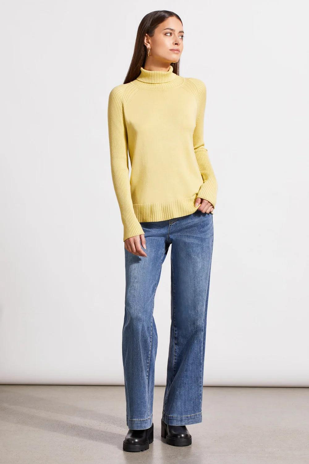 Longsleeve Turtleneck Sweater - Celery Product Image