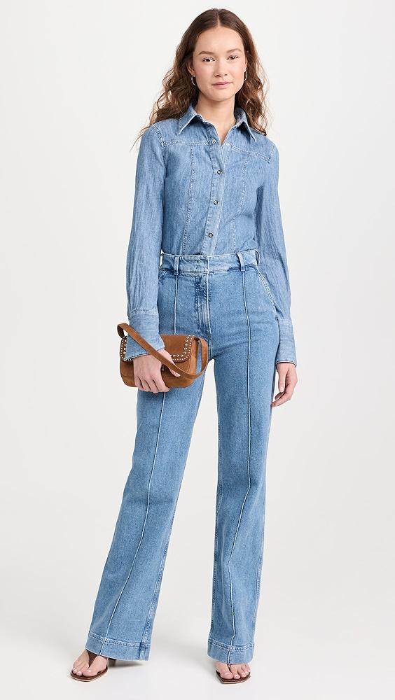 Another Tomorrow Denim Trousers | Shopbop Product Image