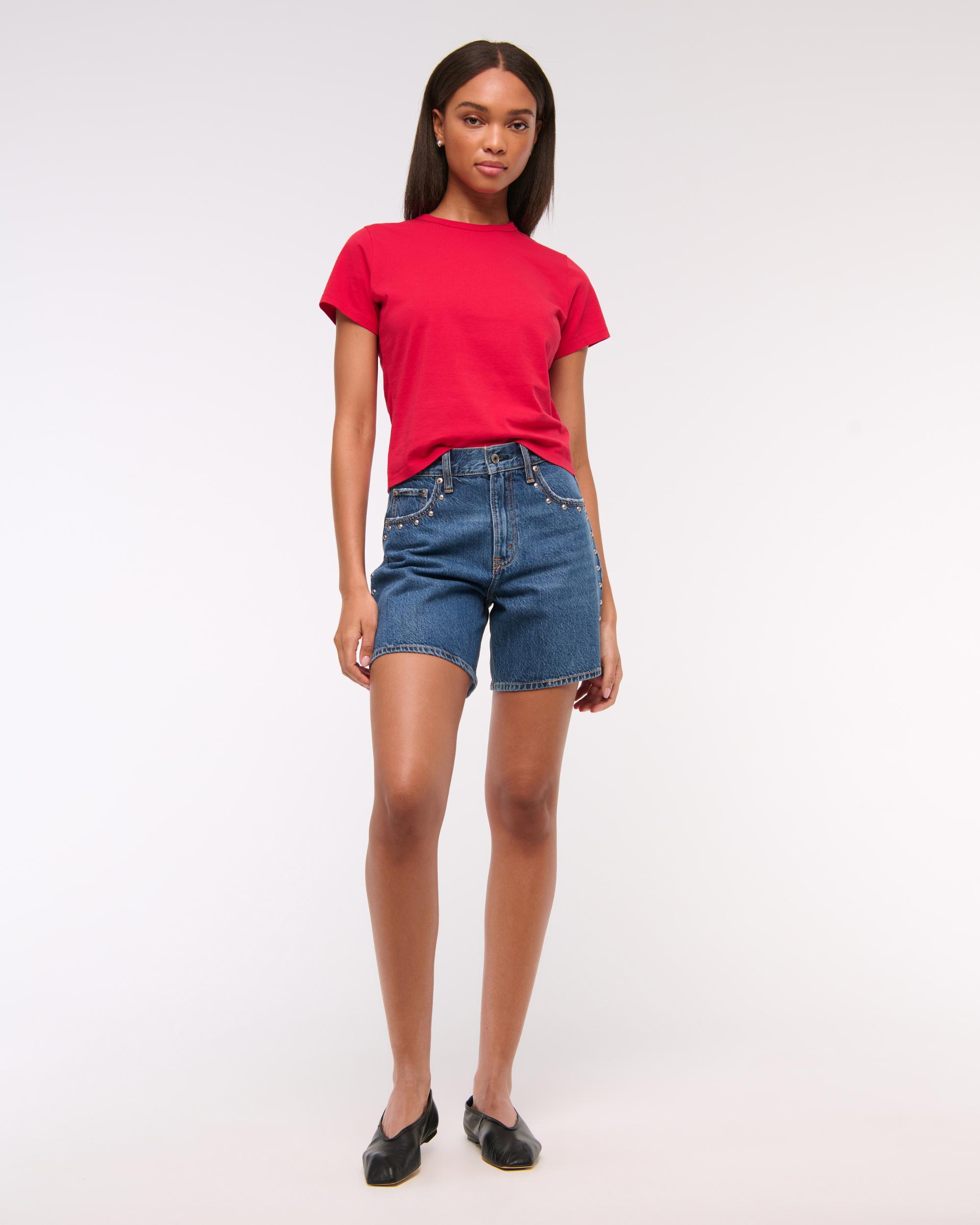 Essential Polished Body-Skimming Tee Product Image