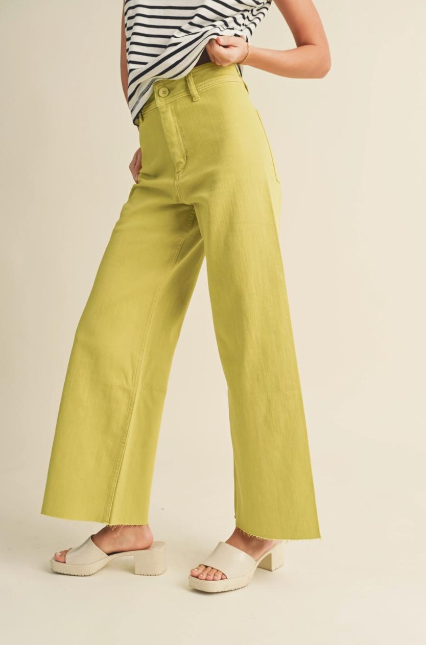 Wide Leg Denim Pants Product Image