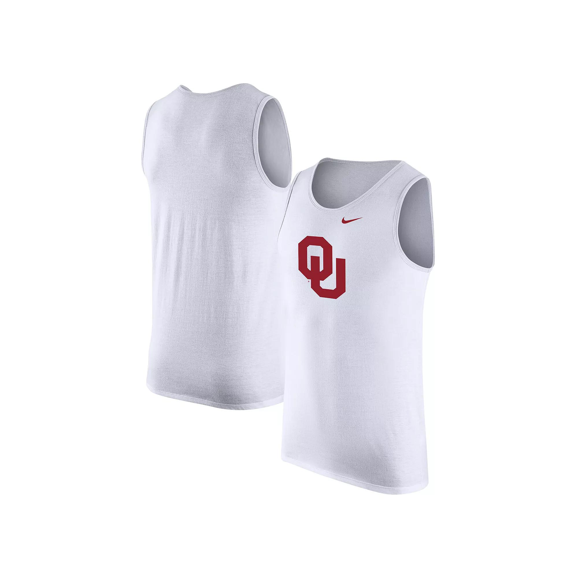 Men's Nike White Oklahoma Sooners Tank Top,  Product Image