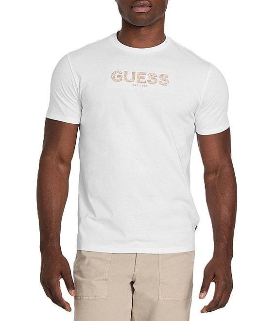 Guess Logo Embroidered Short Sleeve T-Shirt Product Image