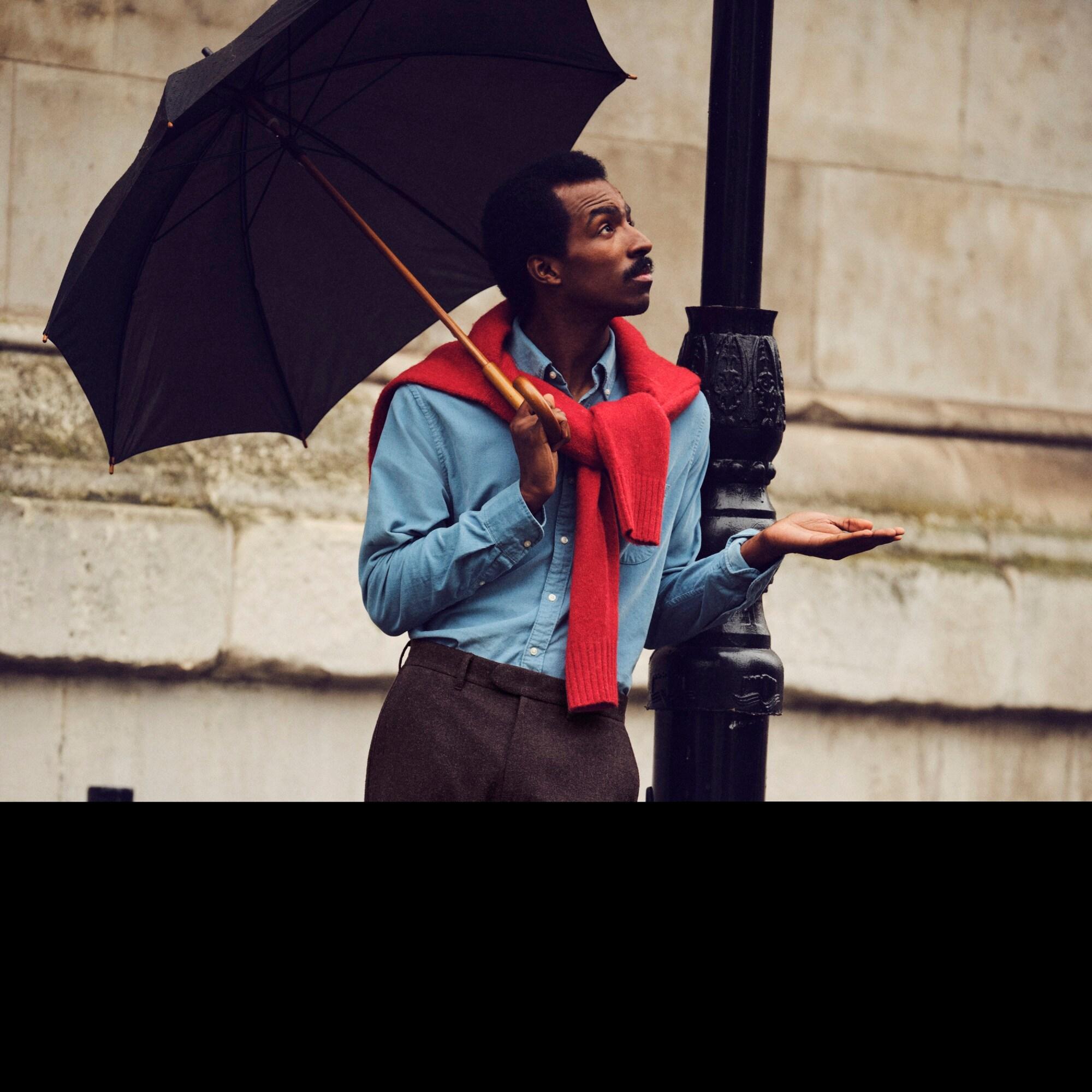 Slim fine-wale corduroy shirt Product Image