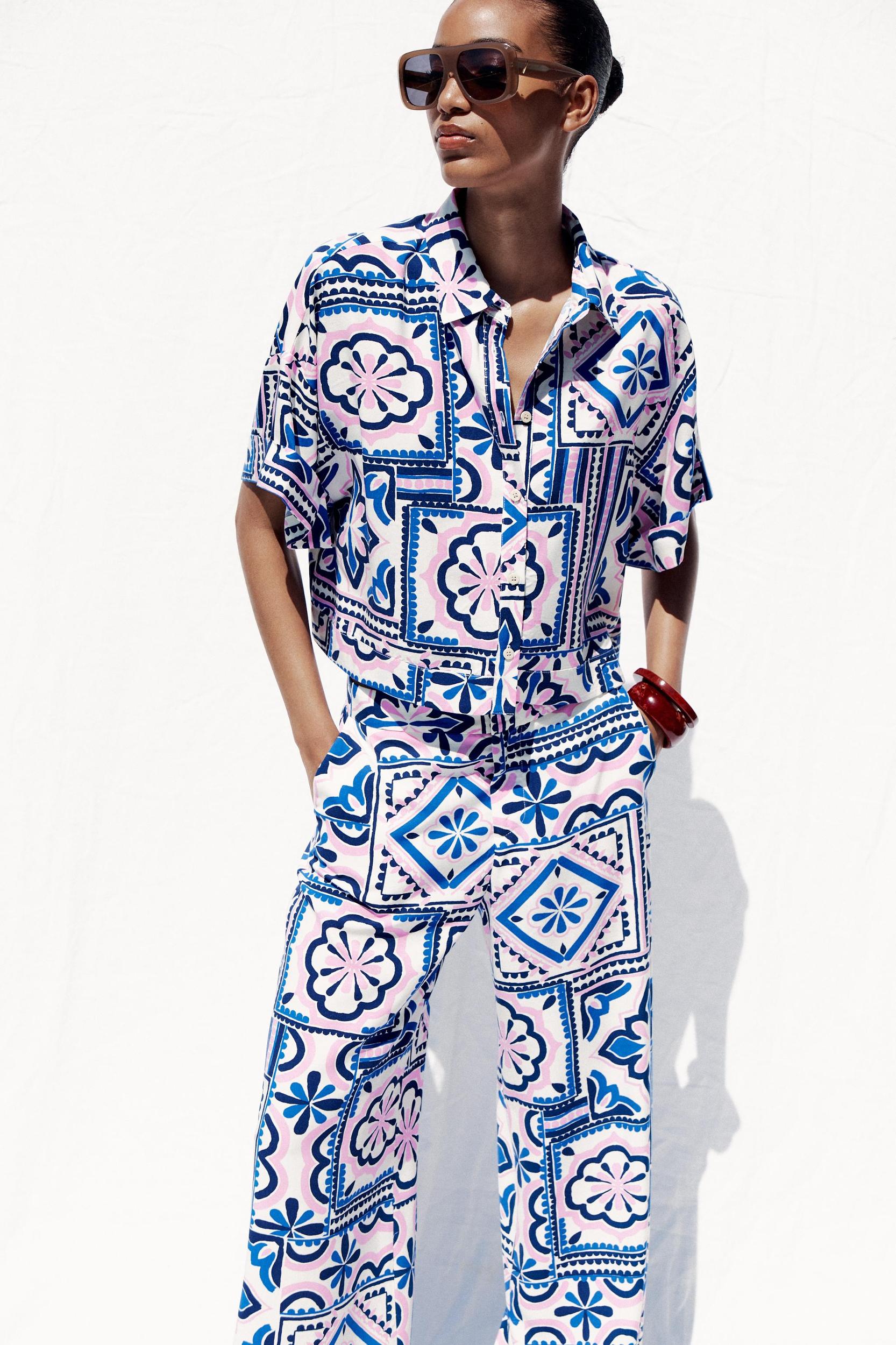 PRINTED PALAZZO PANTS Product Image