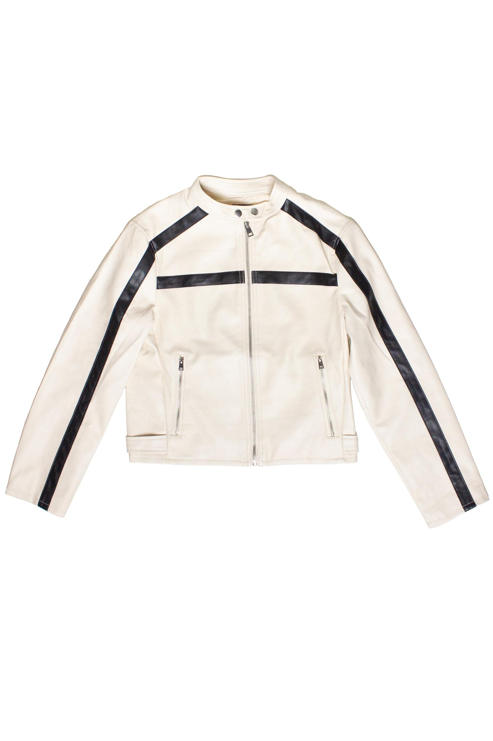 Stripe Moto Jacket Product Image