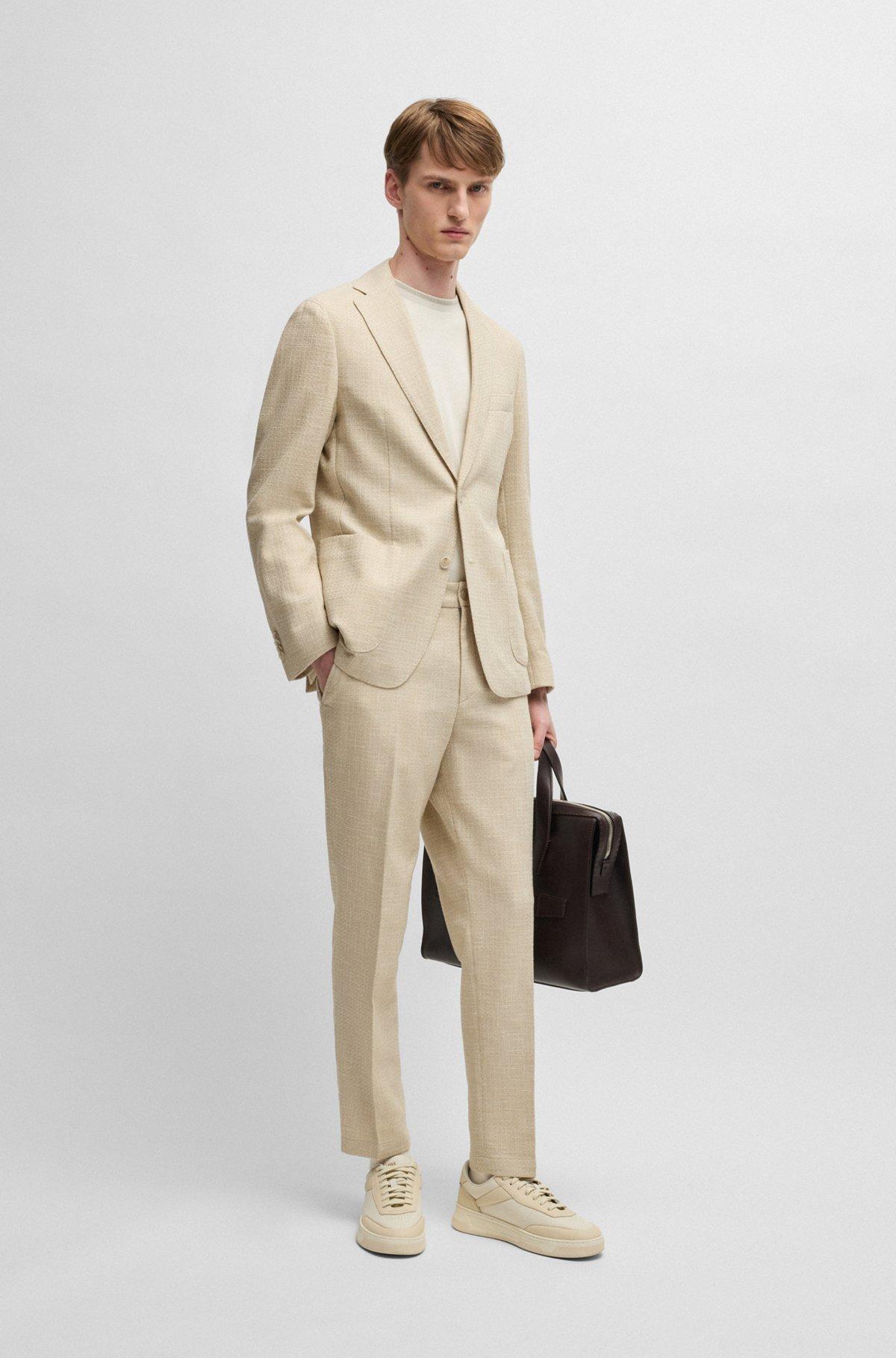 Mercerized-cotton slim-fit T-shirt with collar stripe Product Image