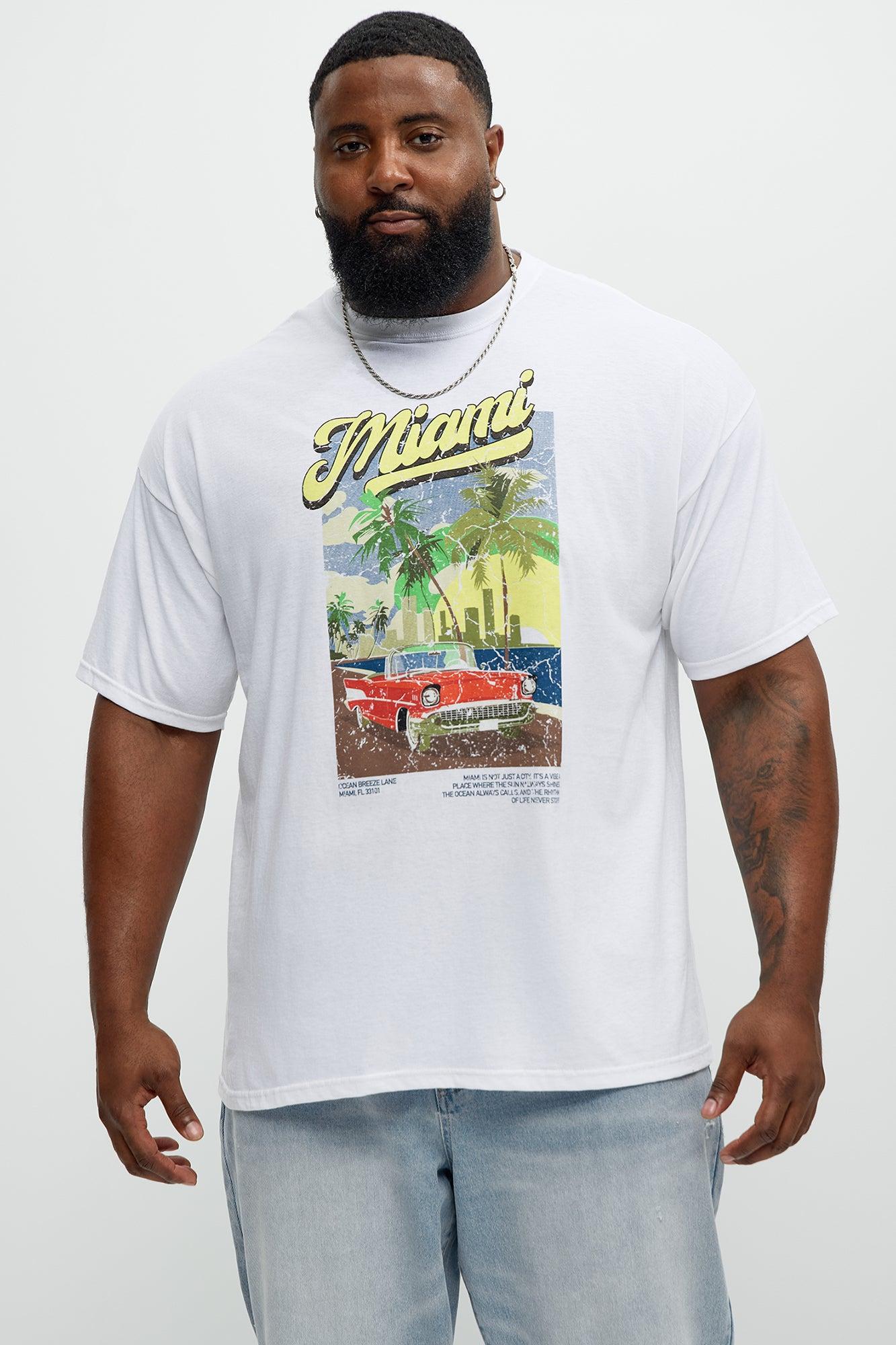 Miami Boardwalk Short Sleeve Tee - White Product Image