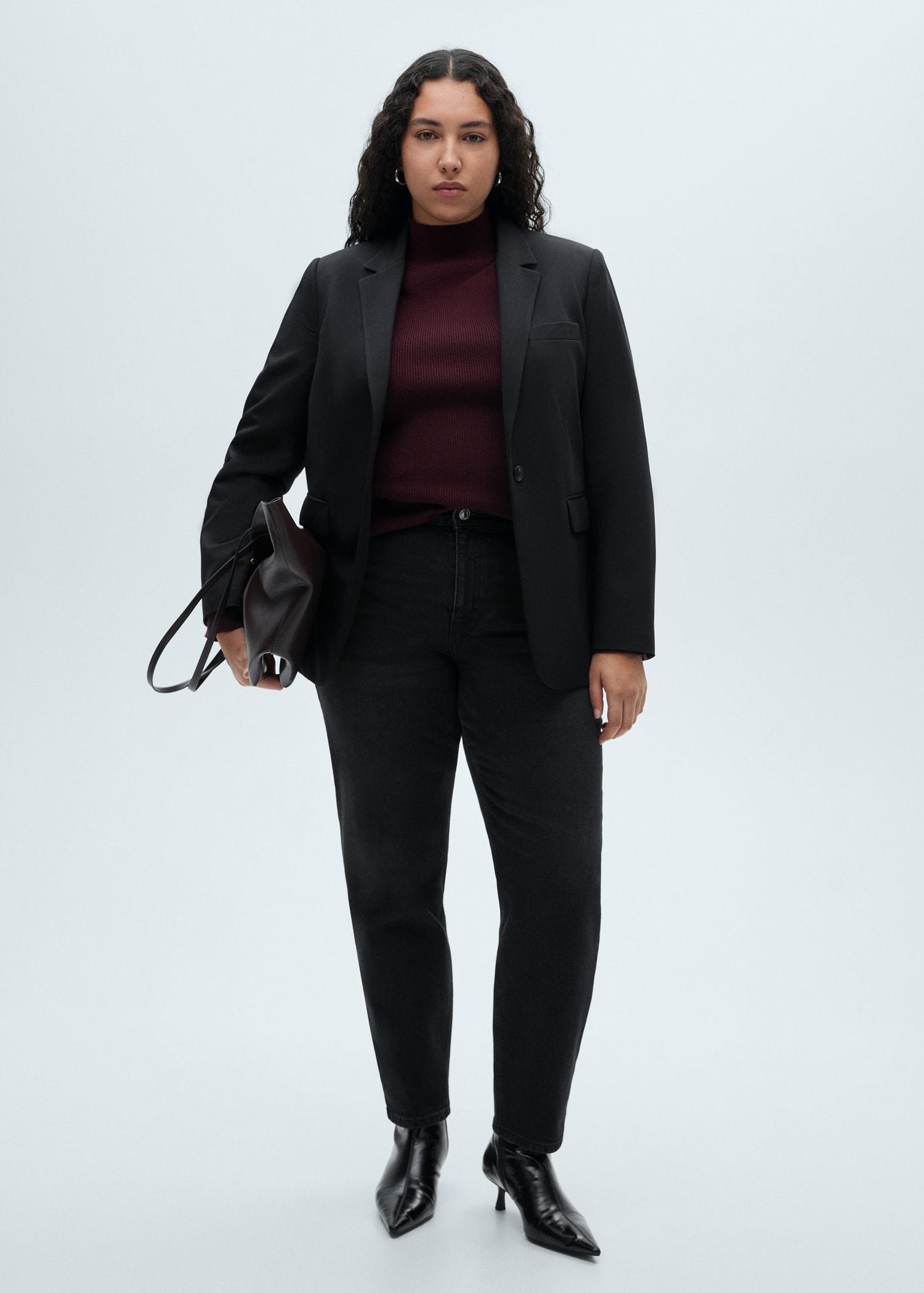 Newmom comfort high-rise jeans - Women | MANGO USA Product Image