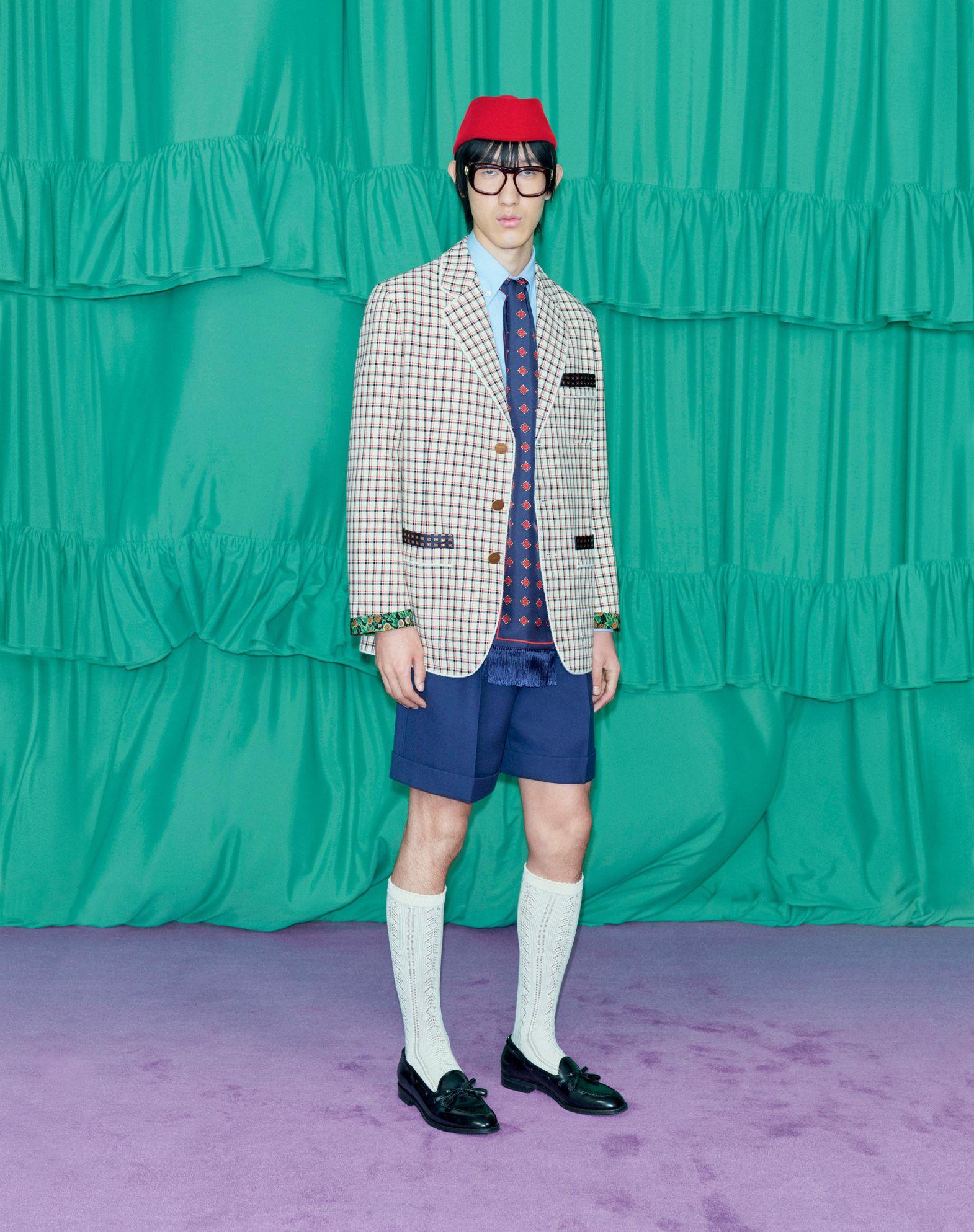 Cuffed Wool Gabardine Bermuda Shorts Product Image