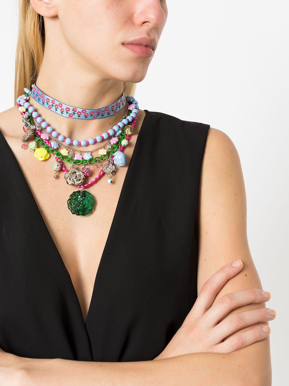 five-strand charm necklace  Product Image