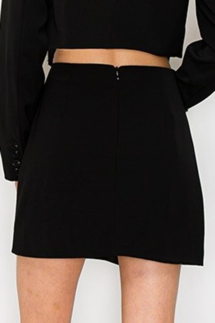 Rhinestone Bow Mini Skirt Product Image