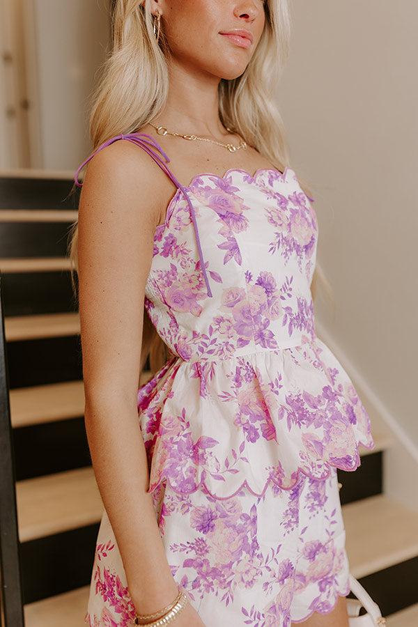 Garden Romance Floral Peplum Top Product Image