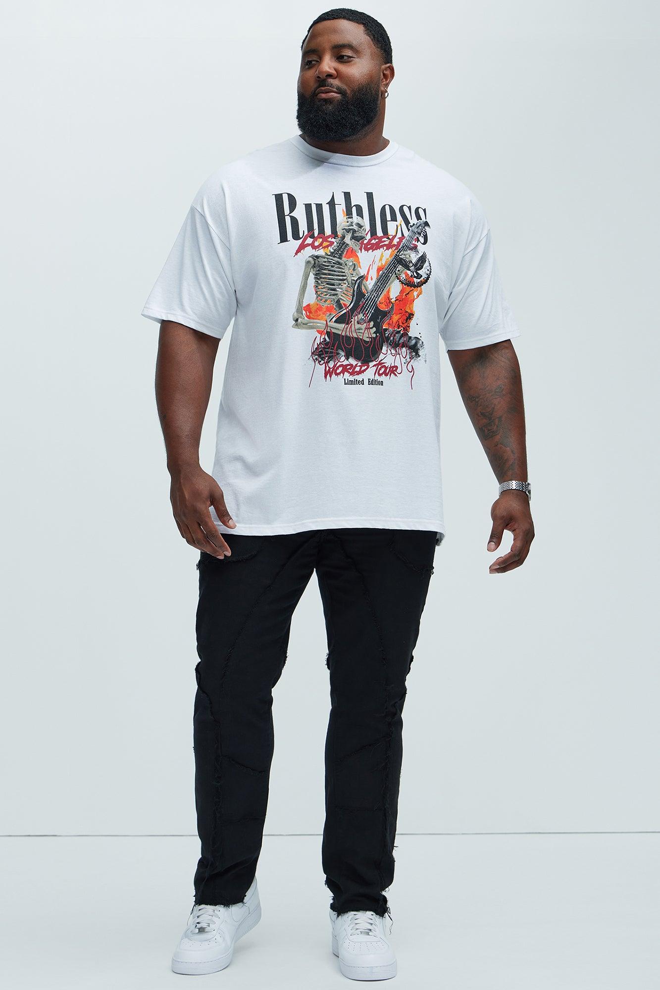 Speak Up Frayed Straight Pants - Black Product Image