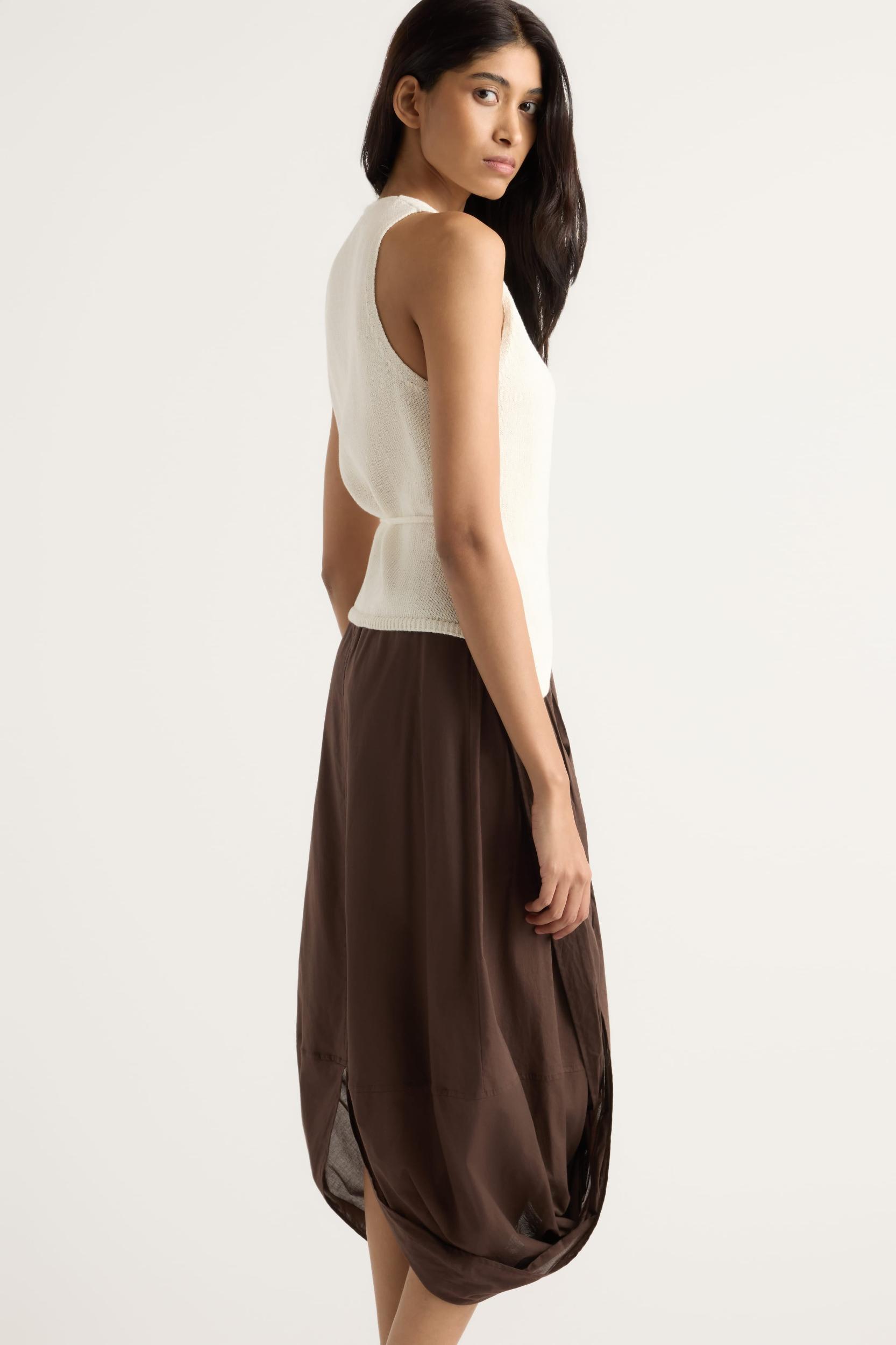 Freya Gathered Drape Maxi Skirt Product Image