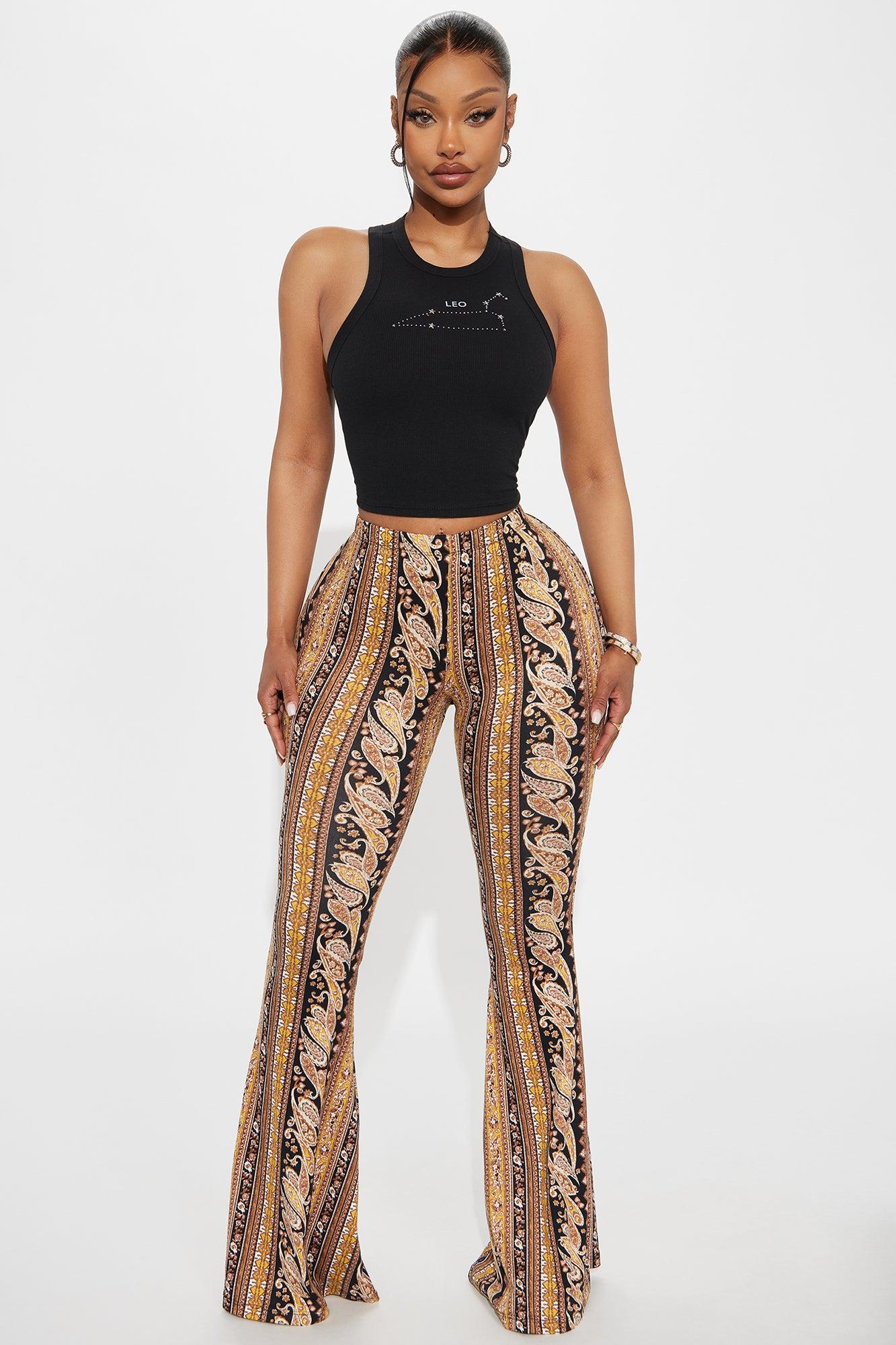 Leo Season Ribbed Tank Top - Black Product Image