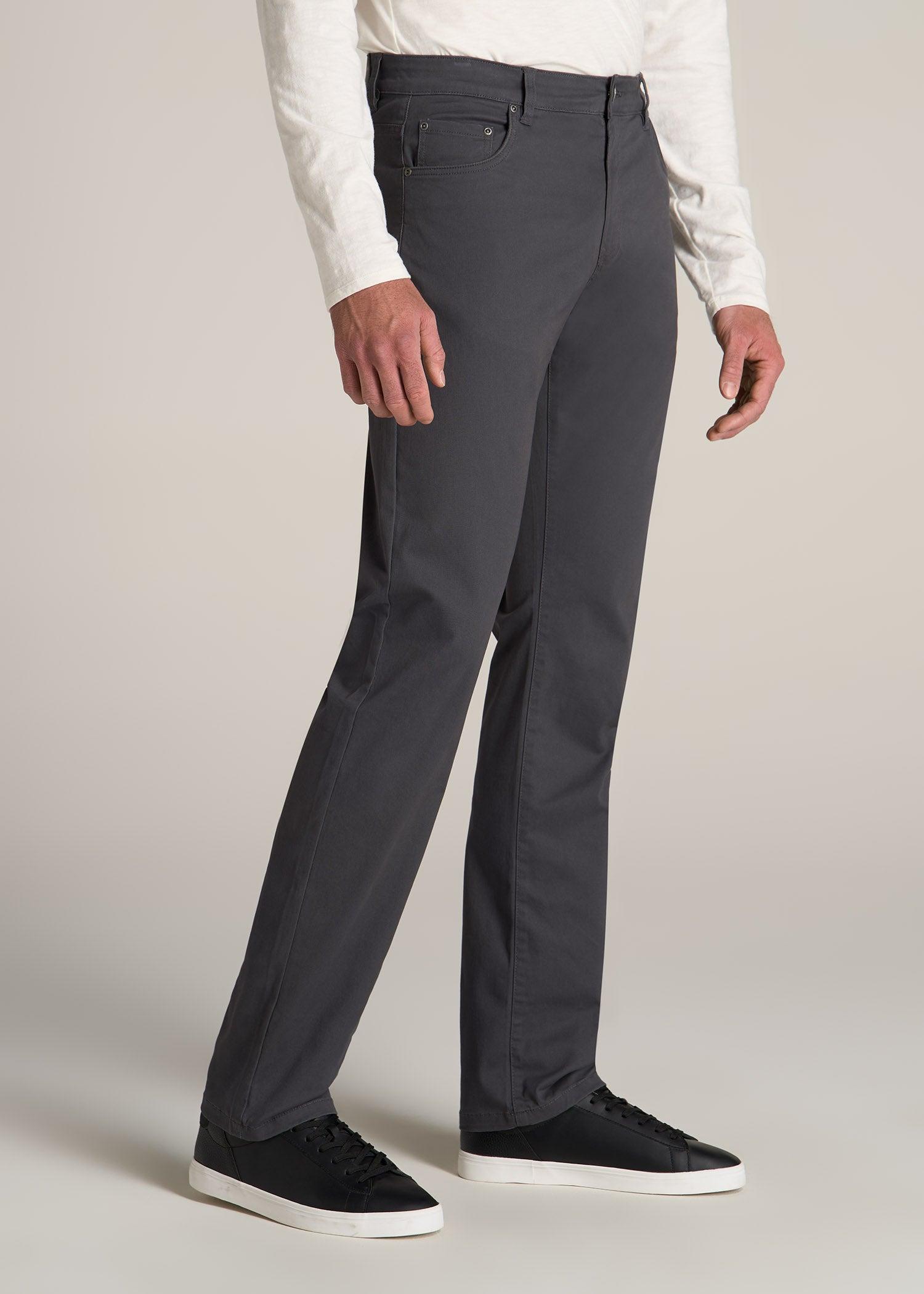 J1 STRAIGHT Leg Five-Pocket Pants for Tall Men in Iron Grey Male Product Image