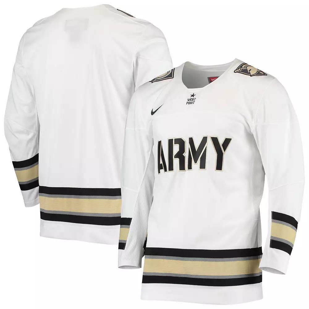 Men's Nike White Army Black Knights Replica Hockey Jersey,  Product Image