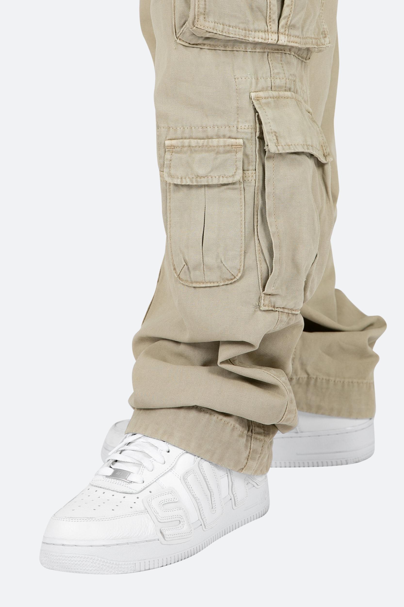 Military Cargo Pants - Brown Product Image