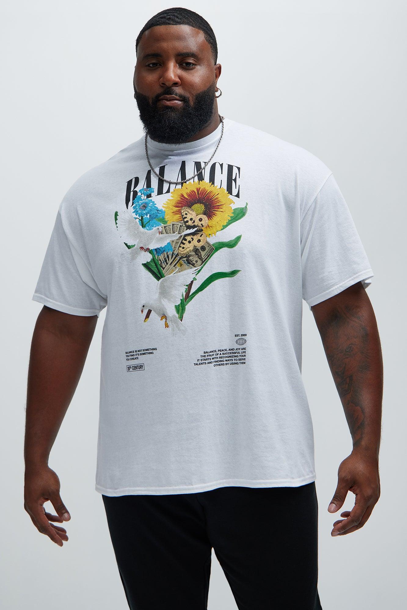 Balance Your Life Short Sleeve Tee - White Product Image