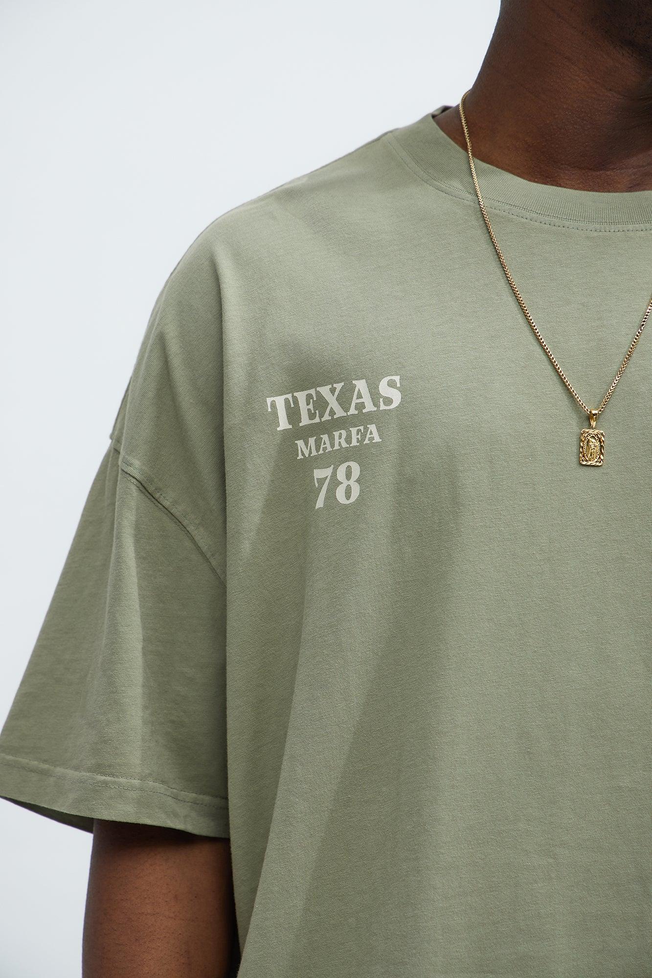 High Desert USA Oversized Short Sleeve Tee - Olive Product Image