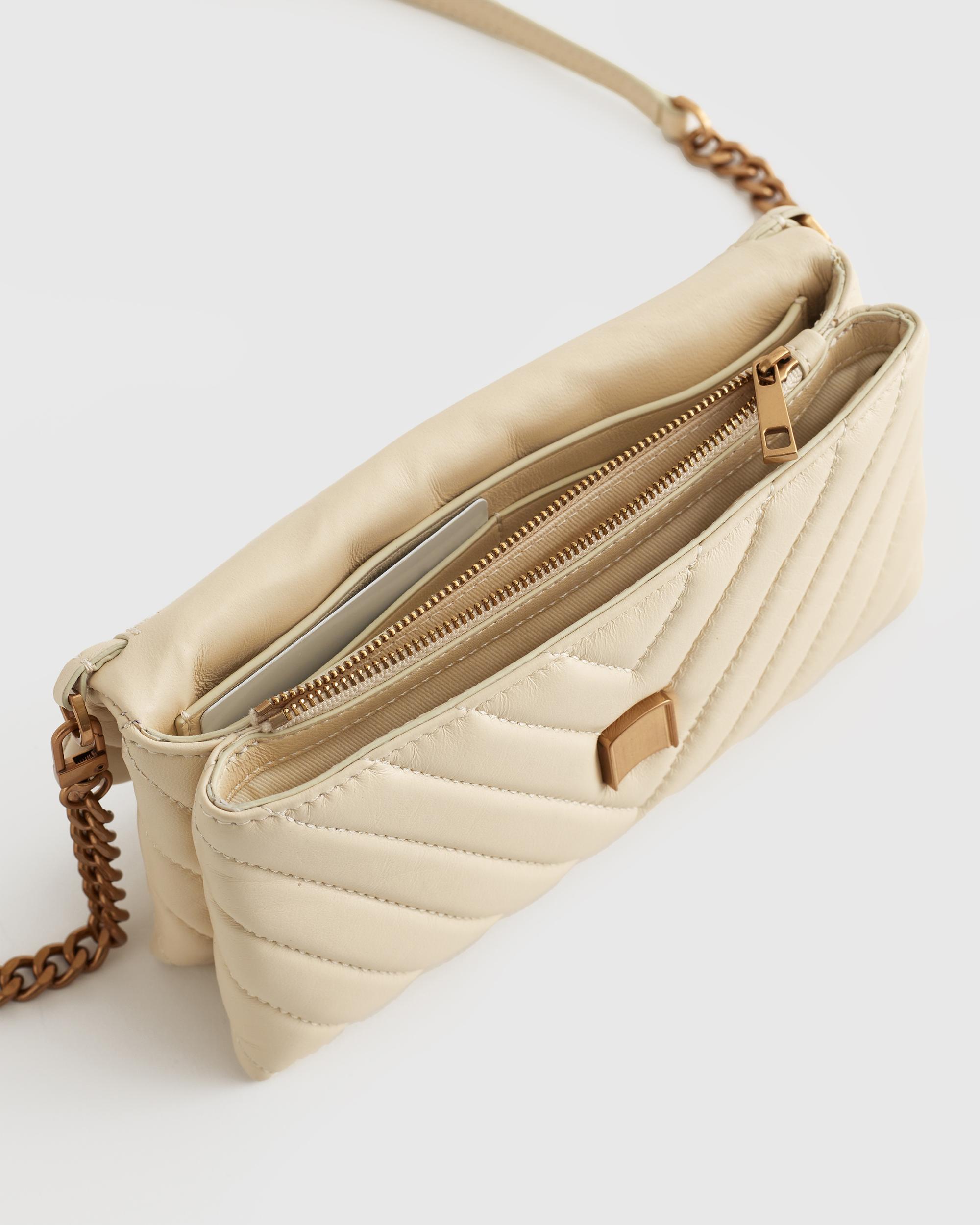 Quince | Women's Italian Leather Quilted Wallet Crossbody Product Image