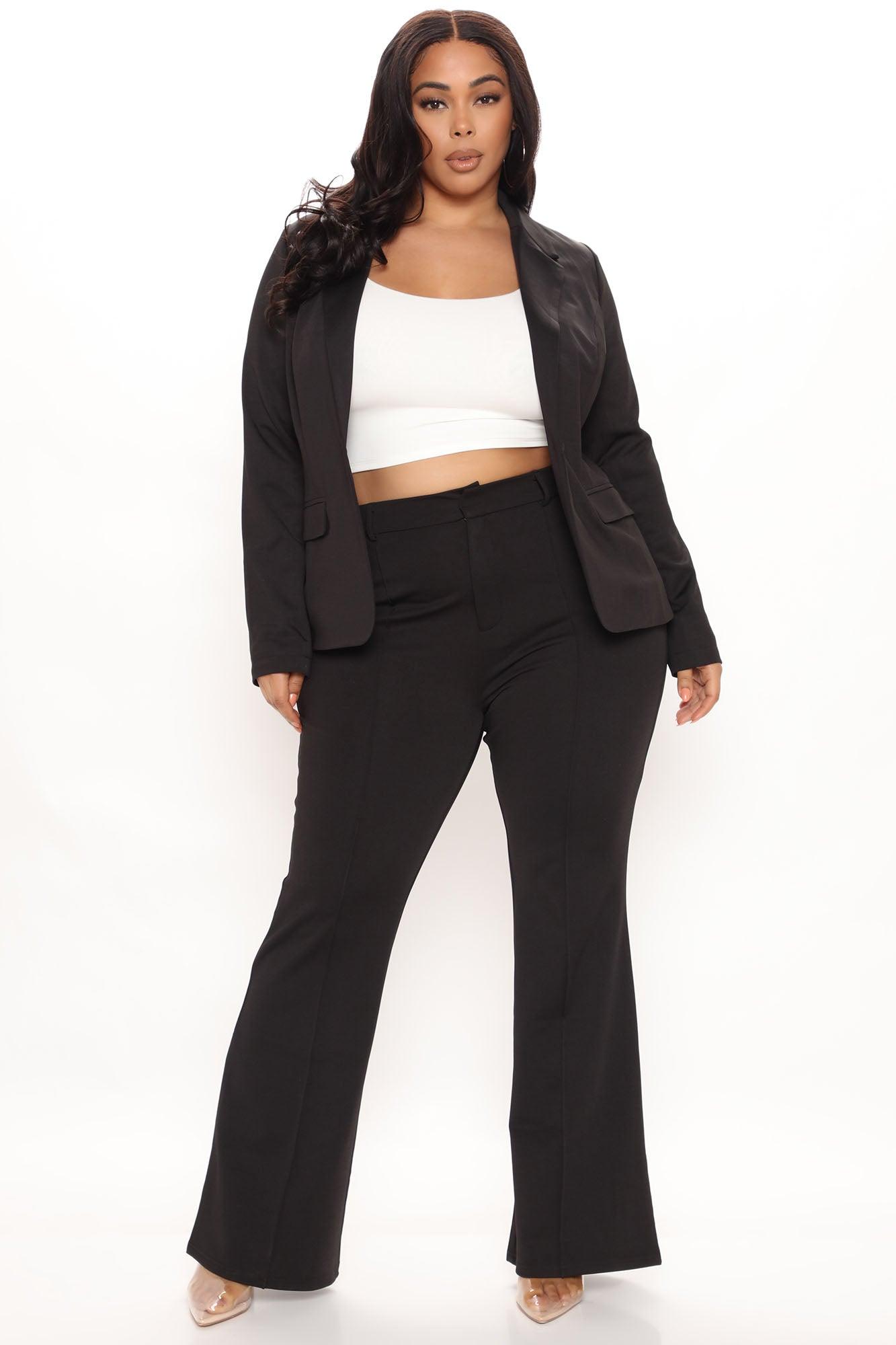 Business Per Usual Blazer Pant Set - Black Product Image