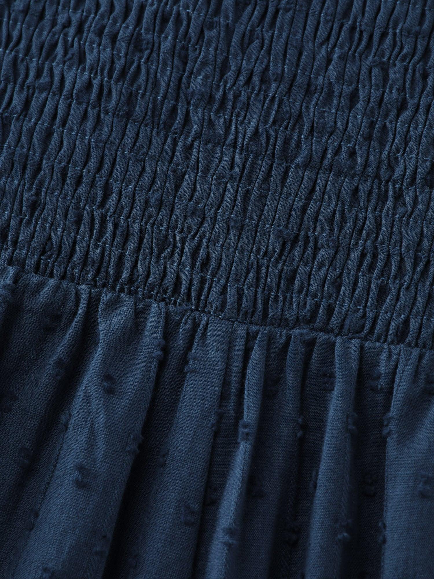 Pure Cotton Textured Pockets Jumpsuit Female Product Image