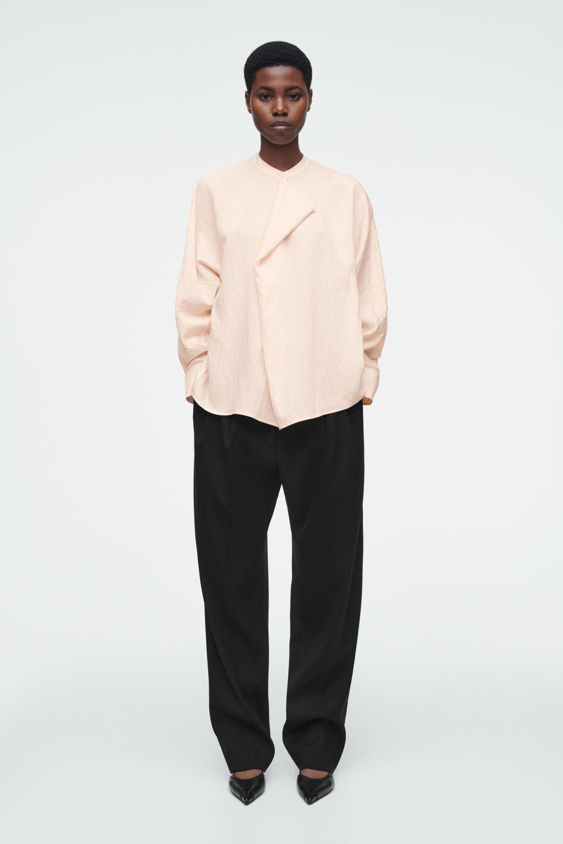 DRAPED-PANEL BLOUSE Product Image