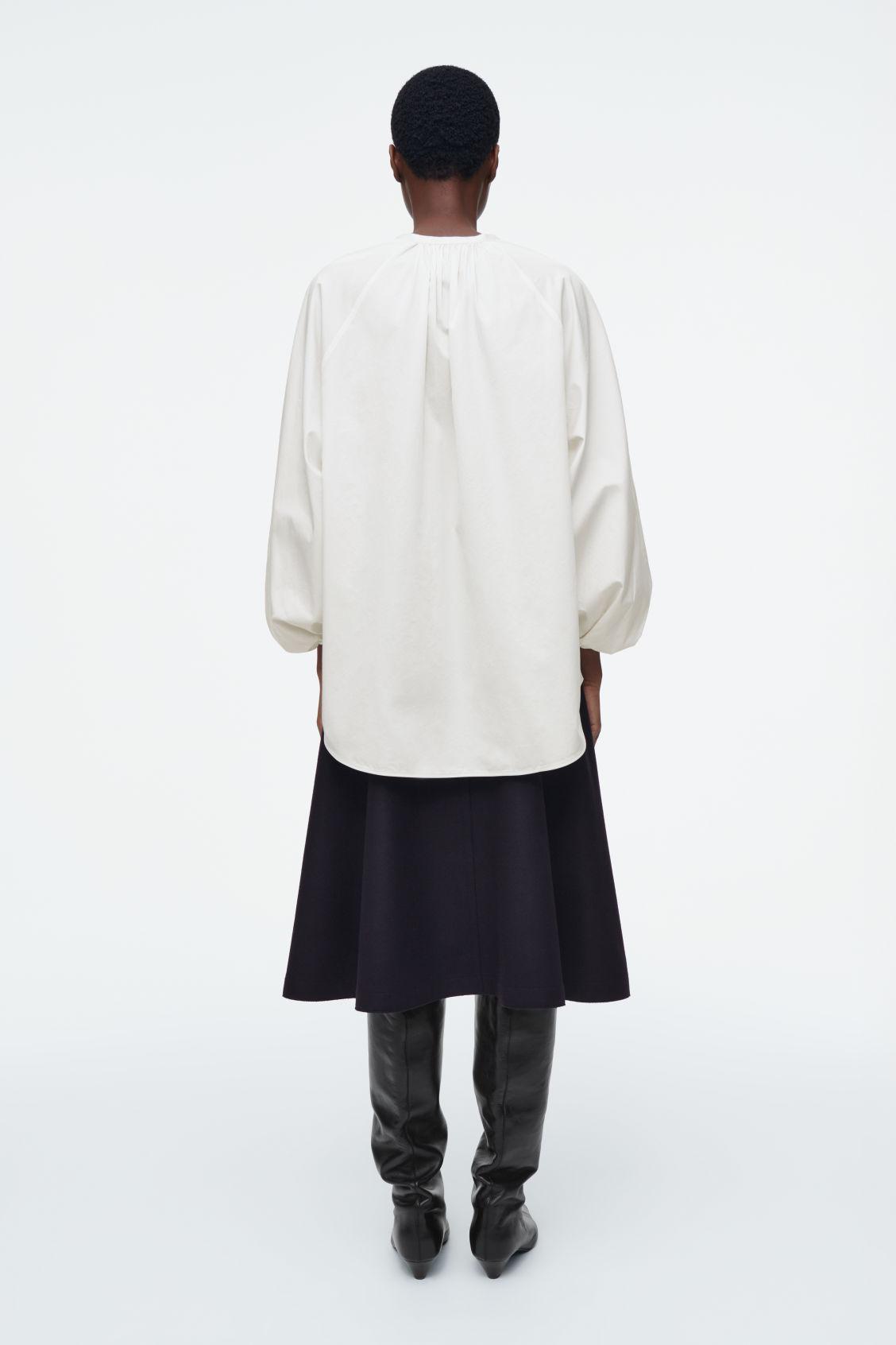 BALLOON-SLEEVE BLOUSE Product Image