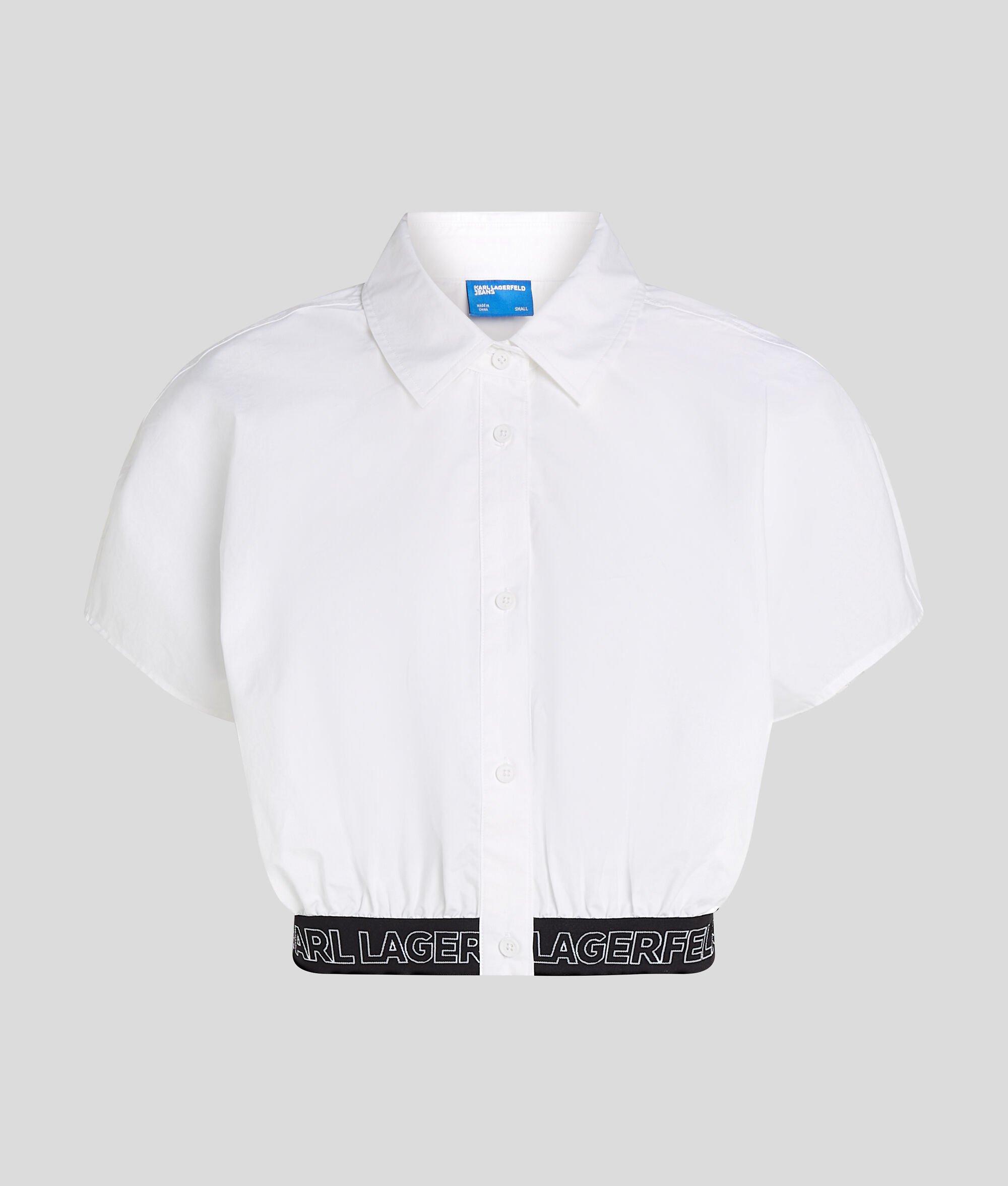 CROPPED WOVEN SHIRT Product Image