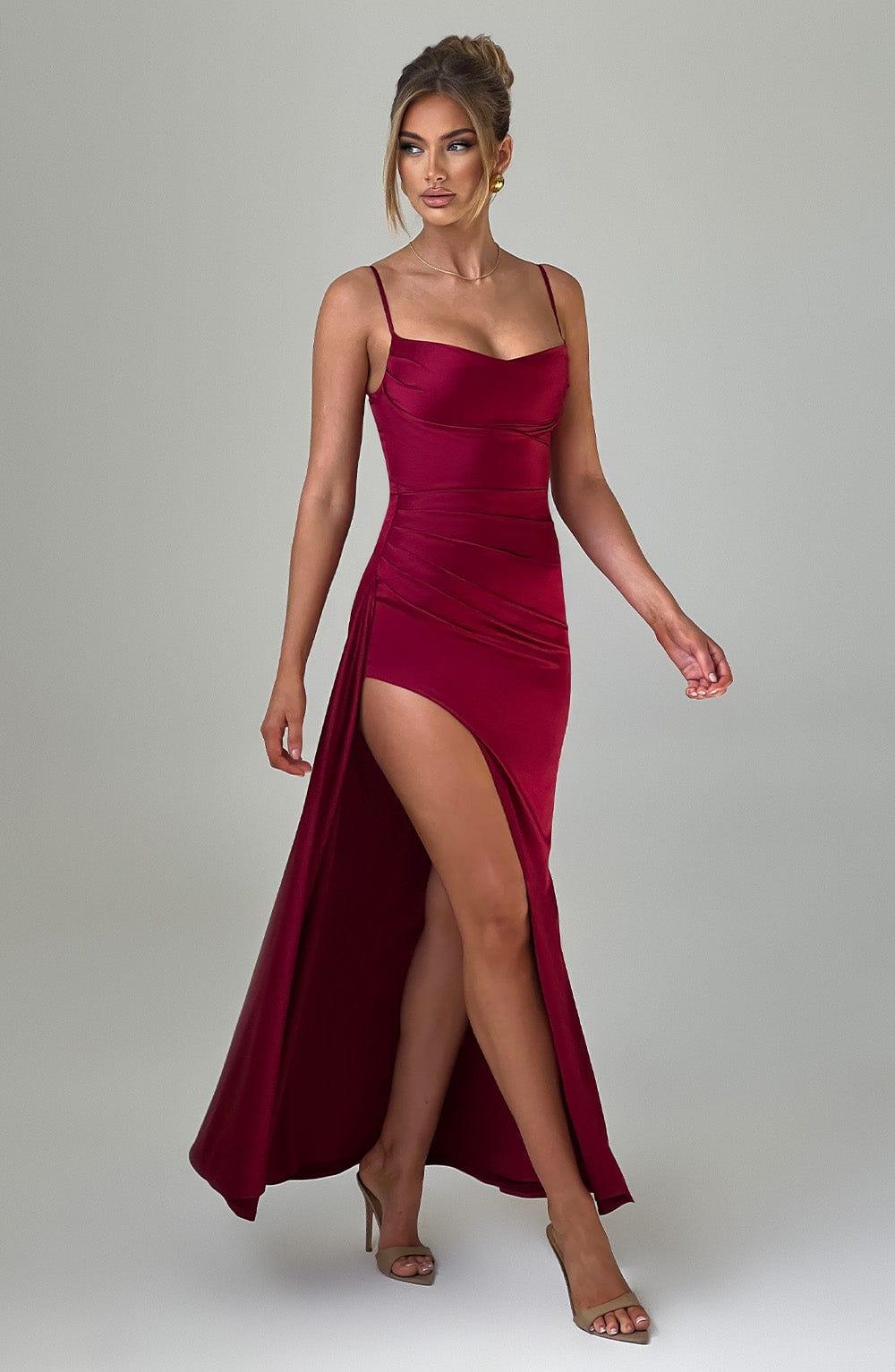 Winona Maxi Dress - Burgundy Product Image