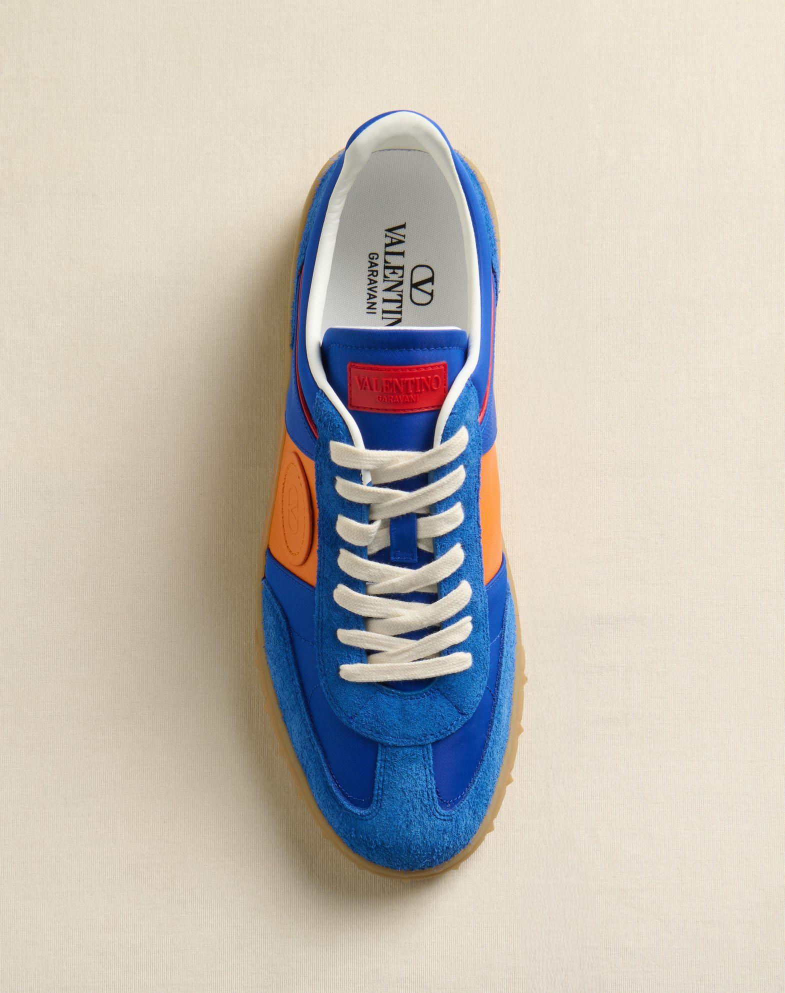 Upvillage Low Top Sneaker In Crust Leather And Nylon Product Image