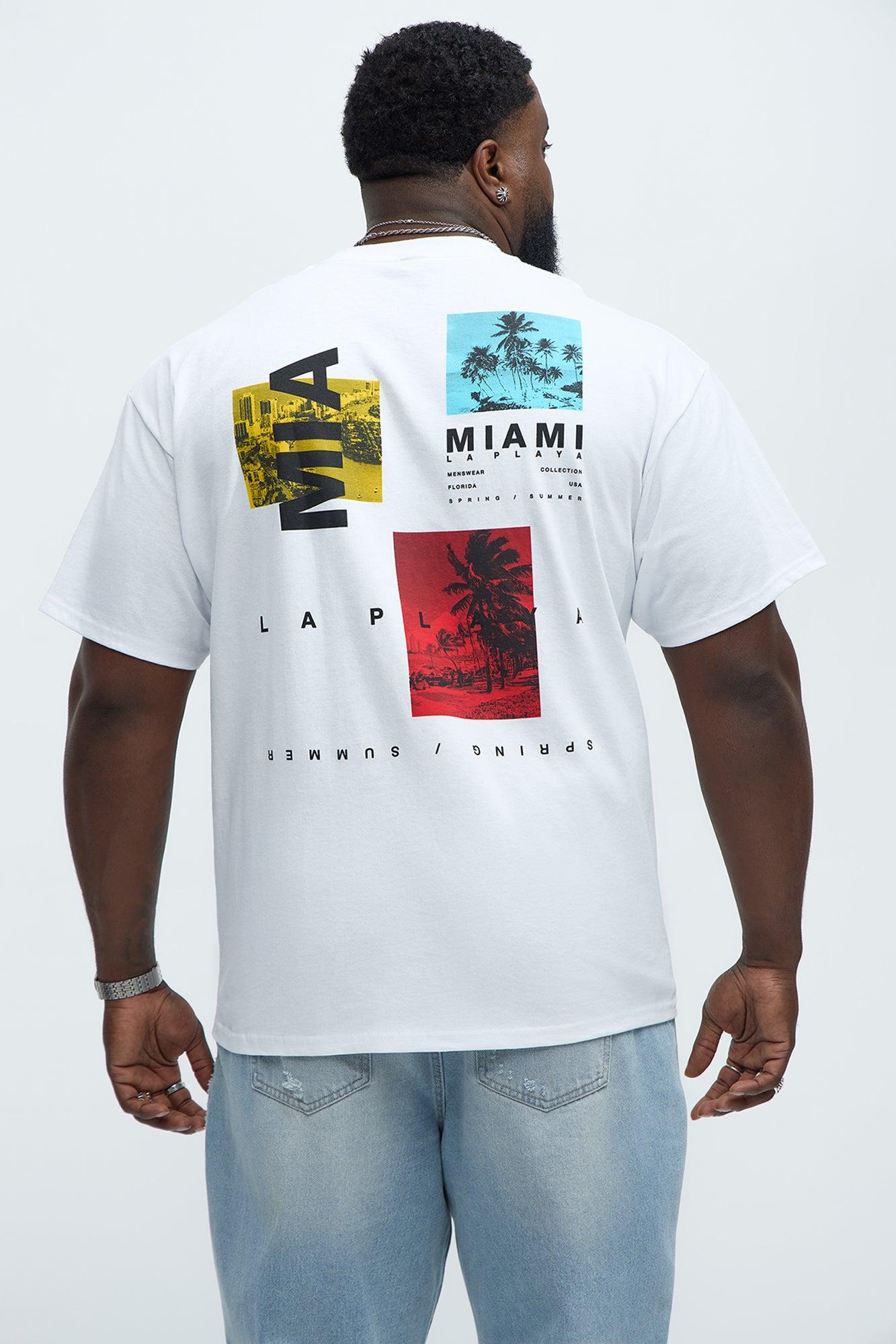 Miami La Playa Collection Short Sleeve Tee - White Product Image