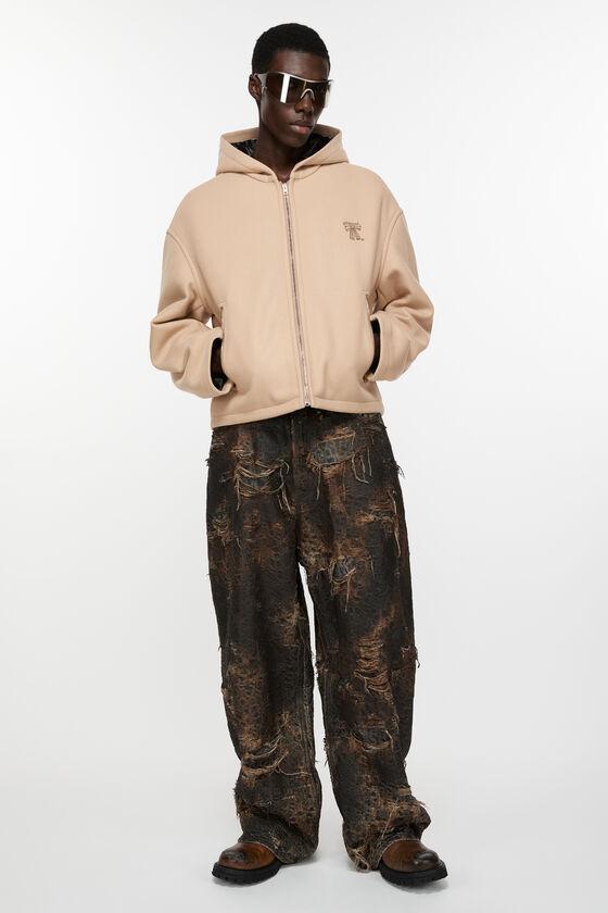 Hooded wool jacket Product Image