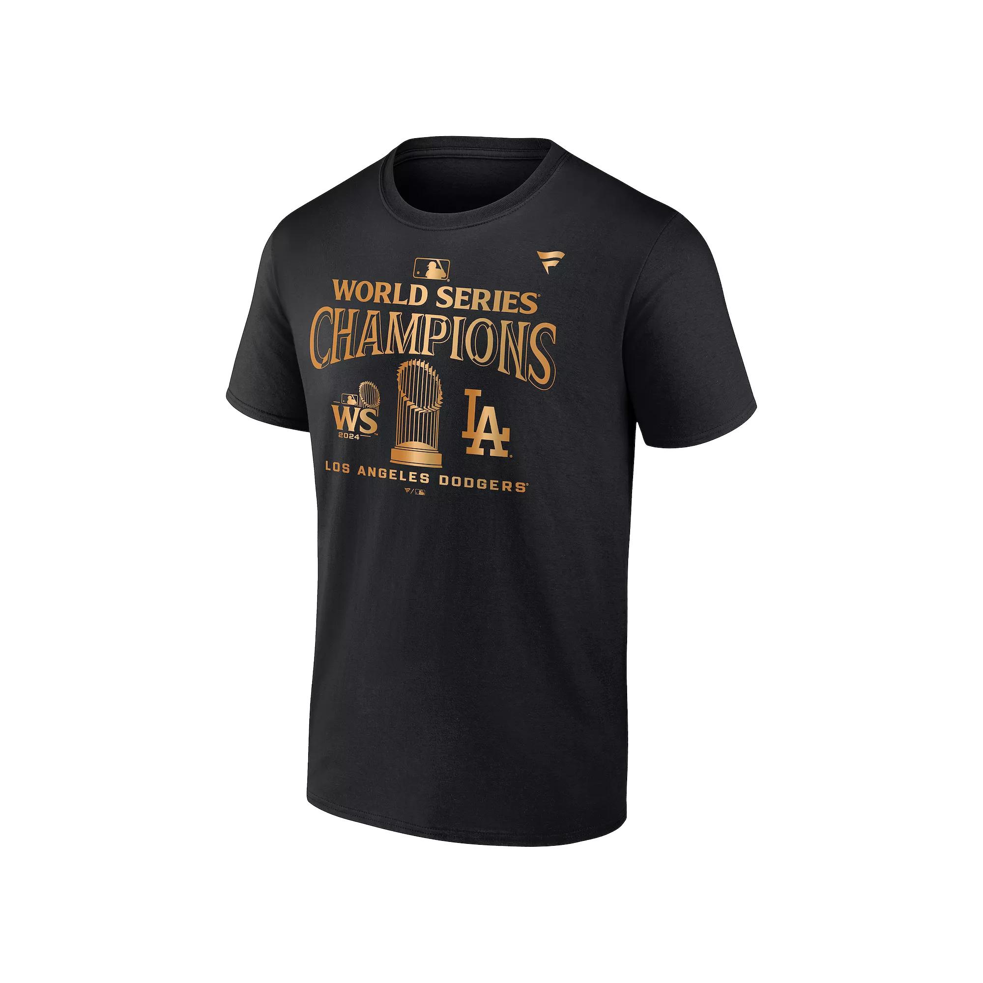 Men's Fanatics Los Angeles Dodgers MLB 2024 World Series Champions Parade T-Shirt, Size: Small, Black Product Image