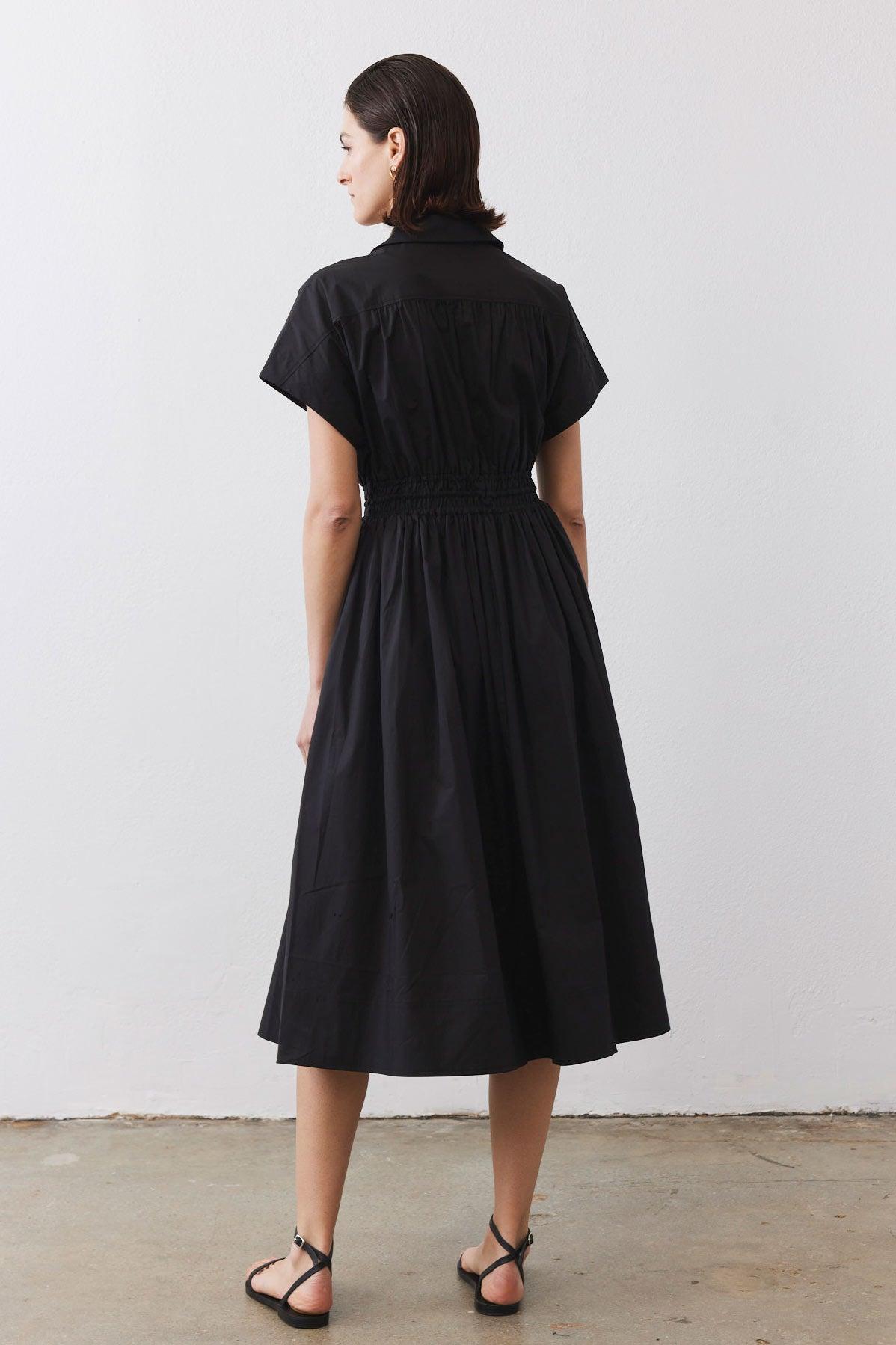Cinched Waist Shirt Dress Product Image