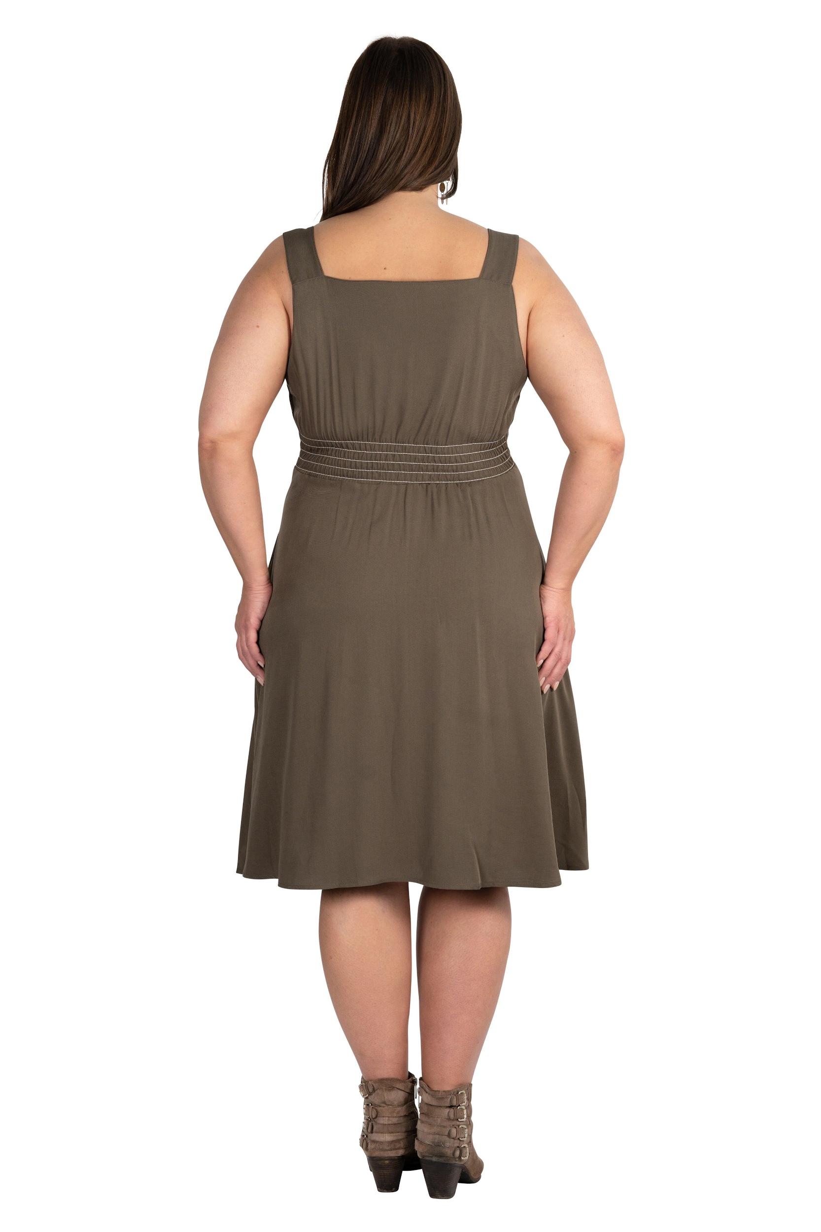 Sheet Dress in Olive Green Product Image
