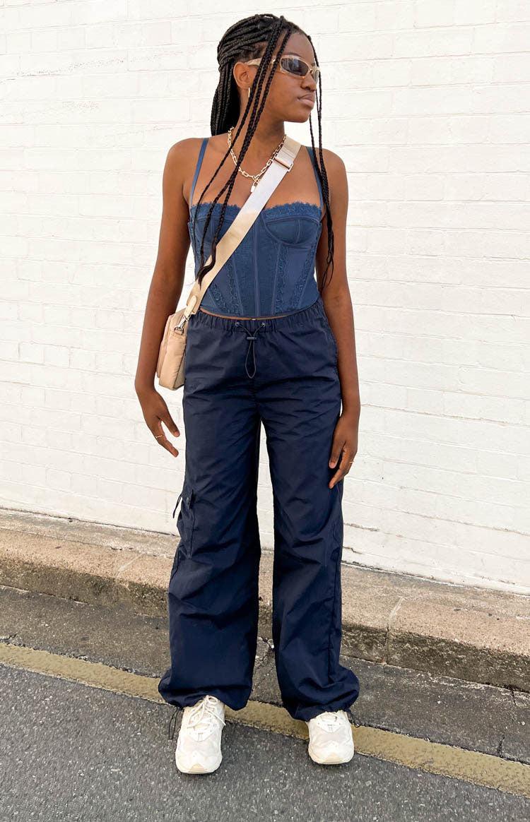 Bronx Navy Drawcord Cargo Pants Baby Product Image