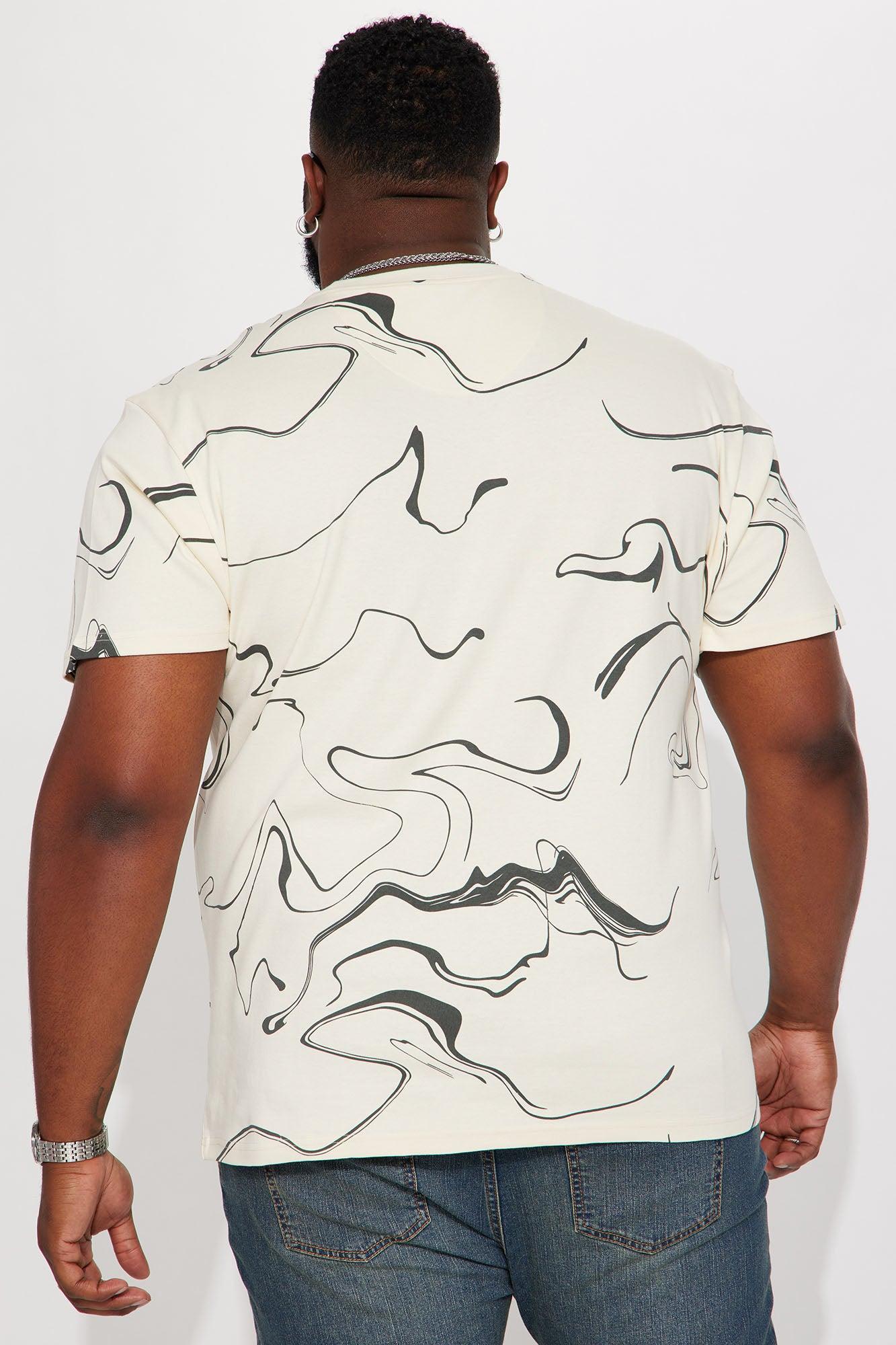 All the Marbles Short Sleeve Tee - Cream/combo Product Image