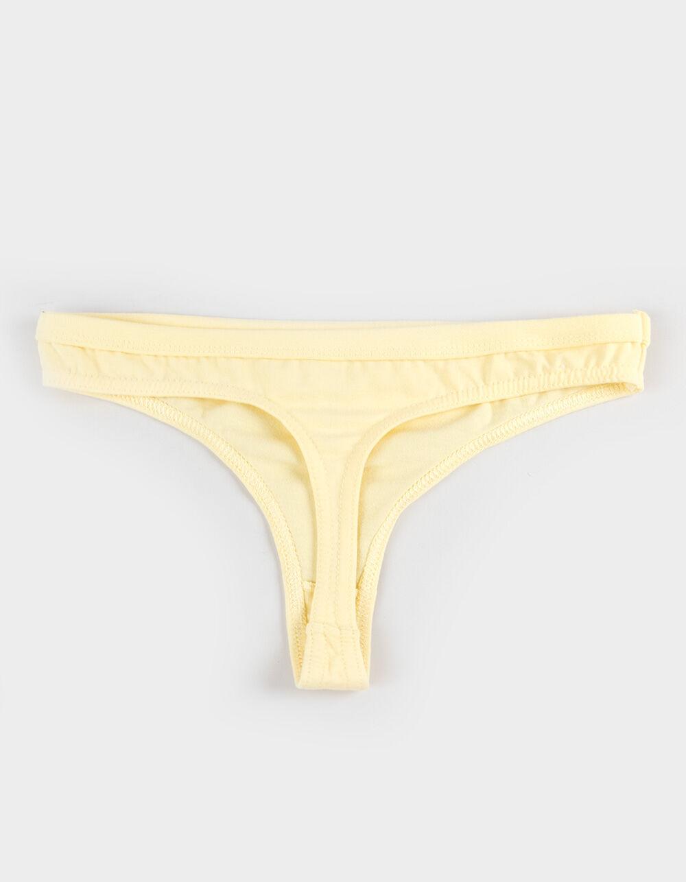 FULL TILT Cotton Bow Thong - GREEN Product Image