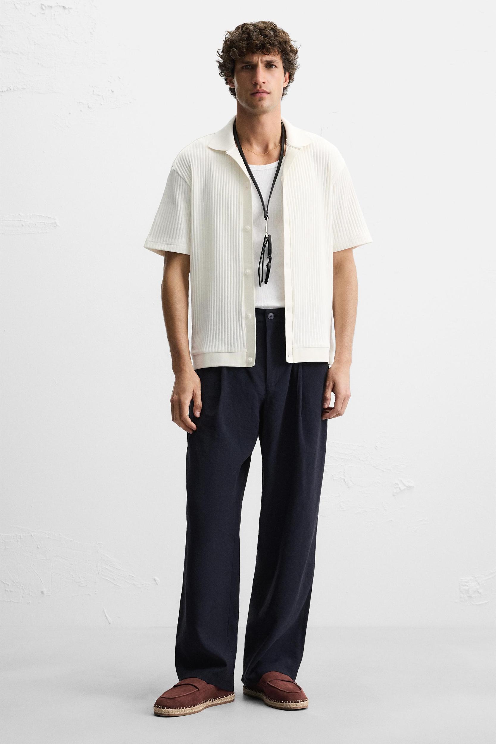 LEATHER MOCCASIN ESPADRILLES Product Image