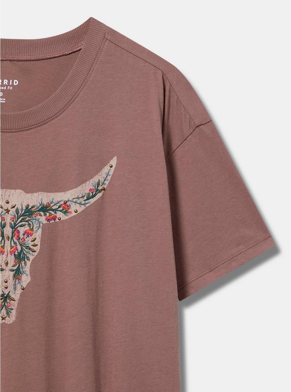 Steer Relaxed Heritage Jersey Crew Embroidered Tee Product Image