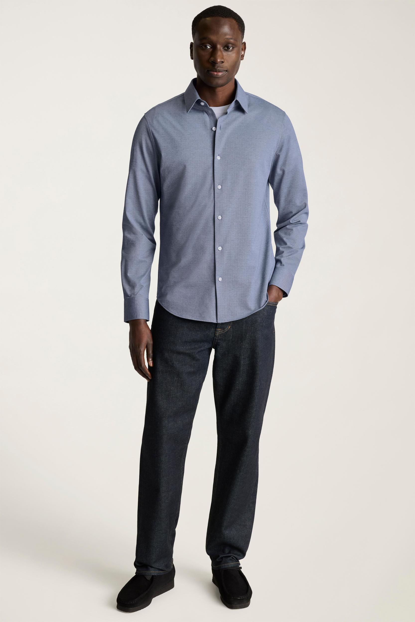 Tech Pique Button Down Shirt Product Image
